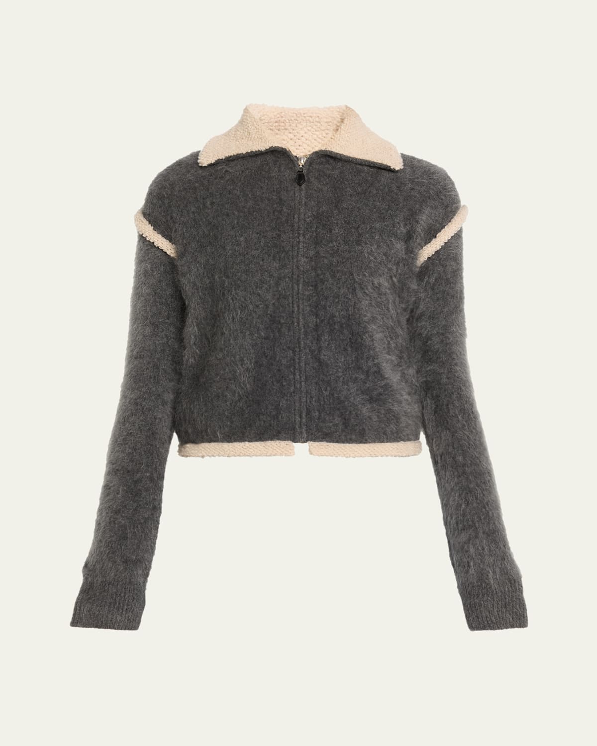 Guest In Residence Grizzly Frankie Cashmere Jacket In Gray