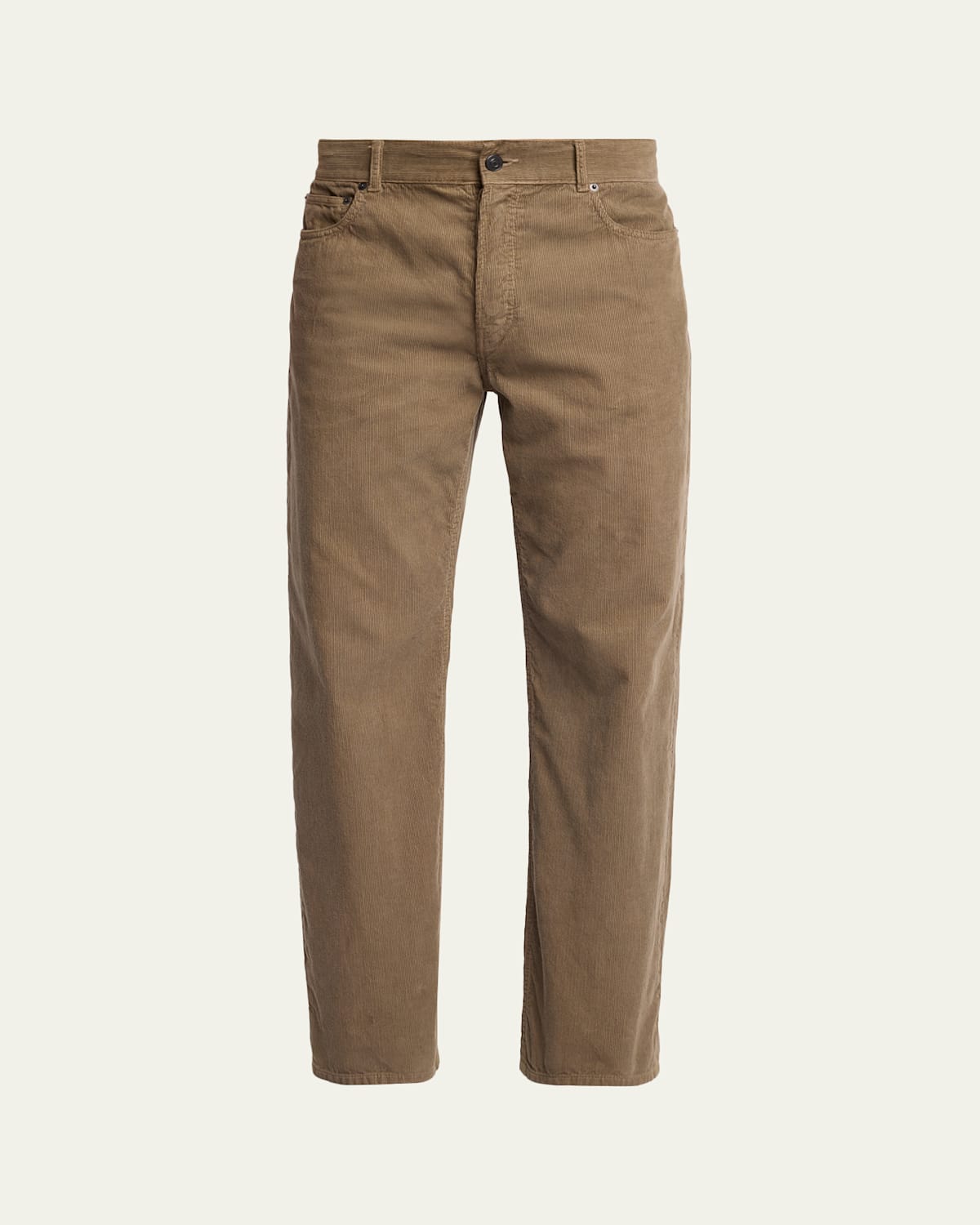 The Row Men's Straight Fit Corduroy Five-pocket Pants In Brown