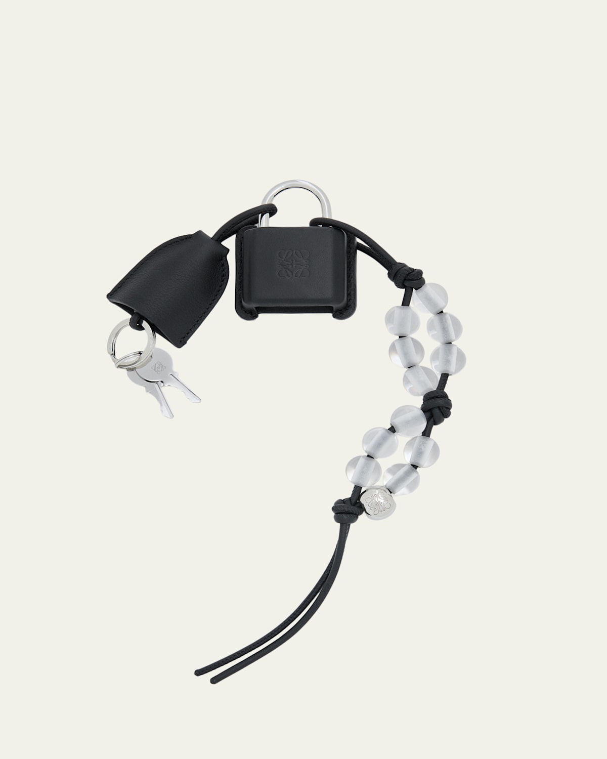 Loewe Amazona Beaded Padlock Bag Charm