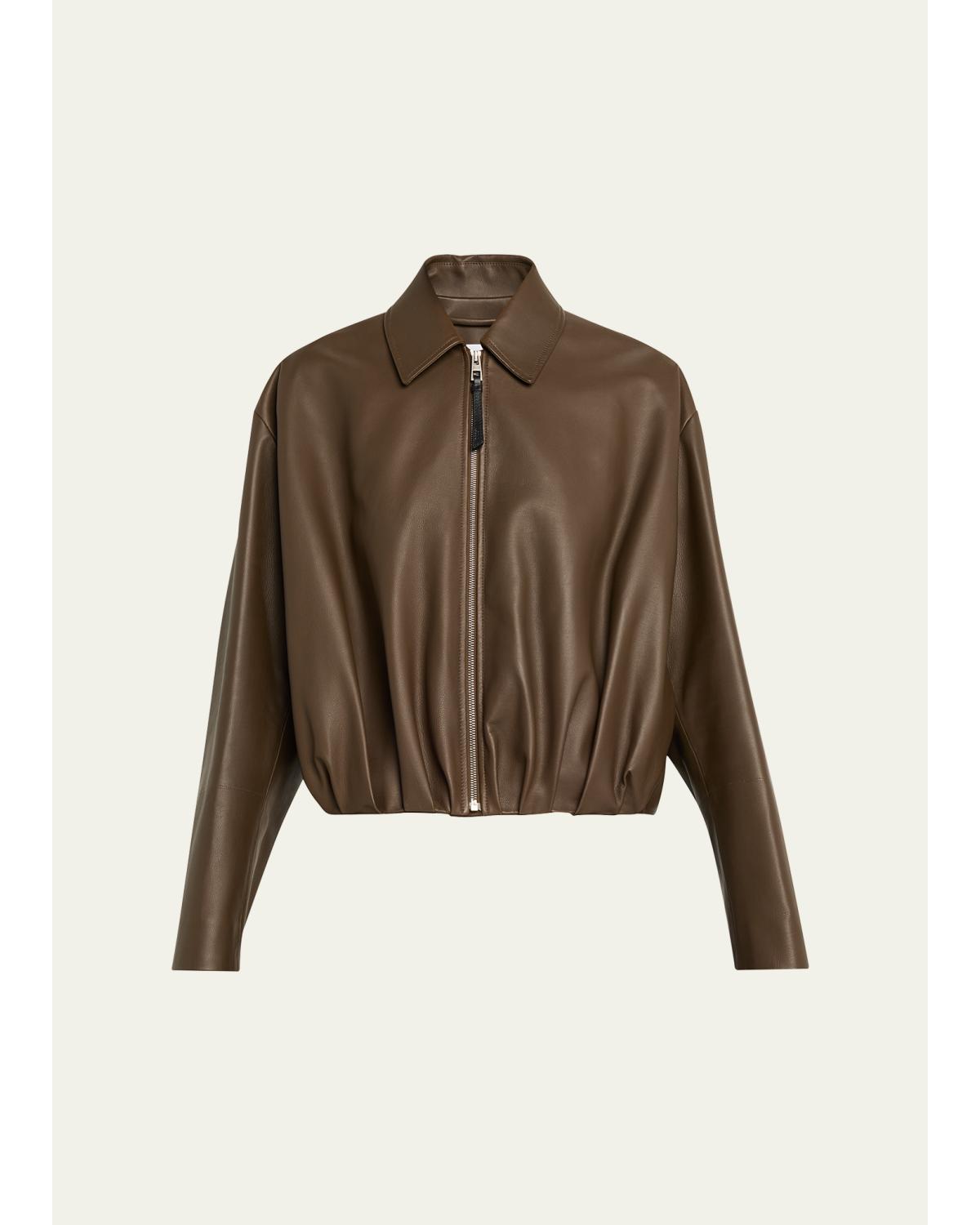 Draped Bomber Jacket