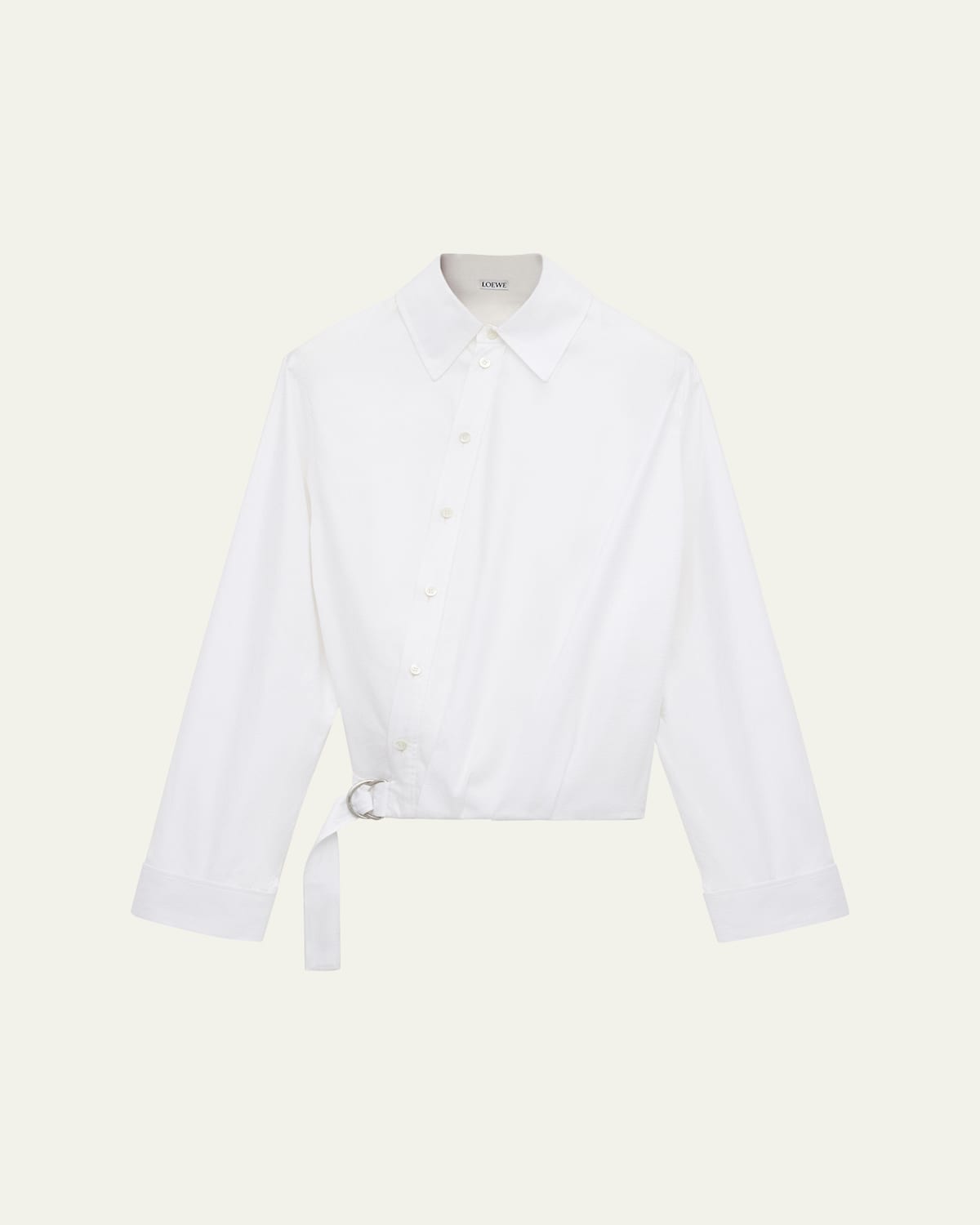 Loewe Asymmetric Twist Button-Front Shirt