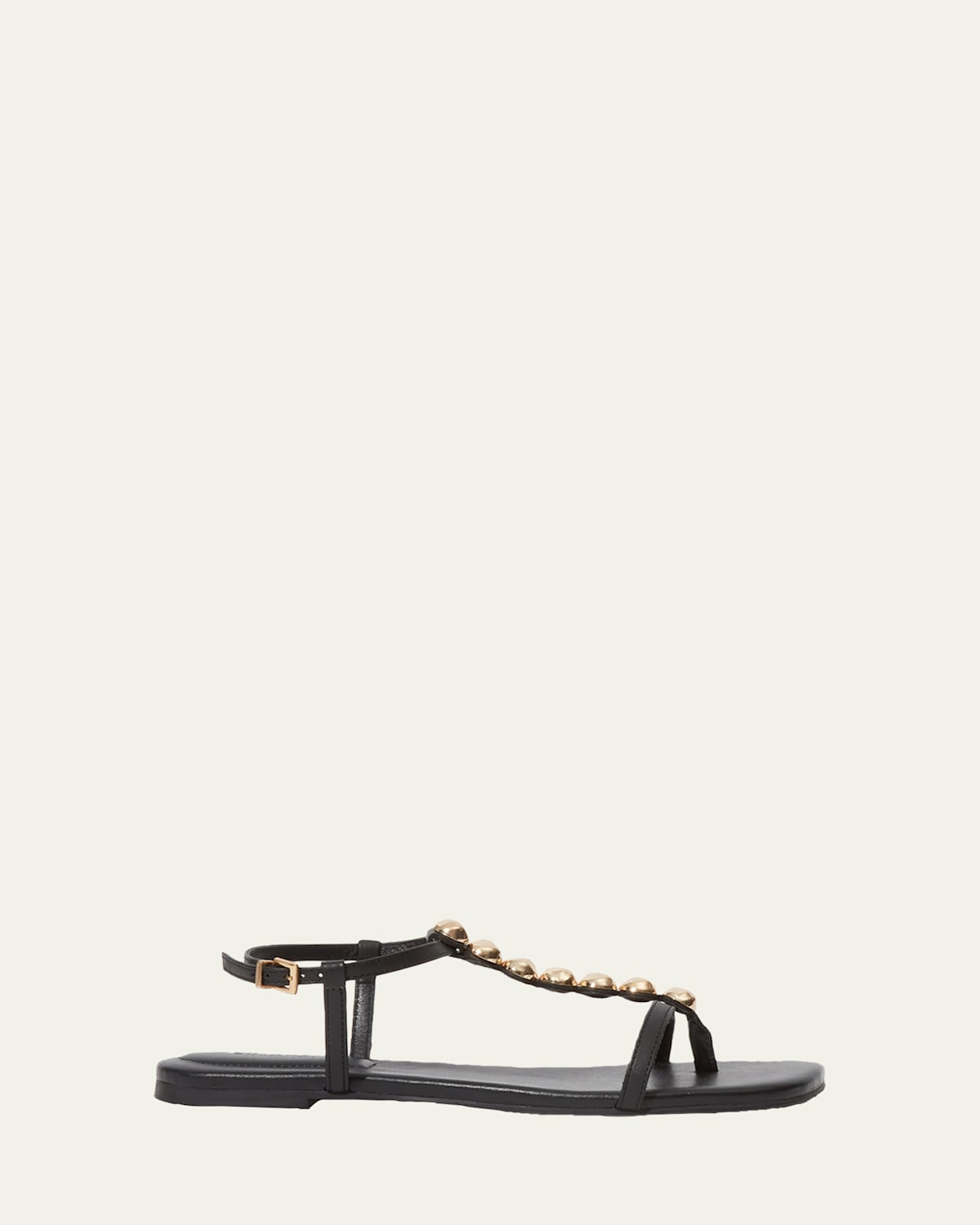 Simkhai Amaya Leather Sandals In Black