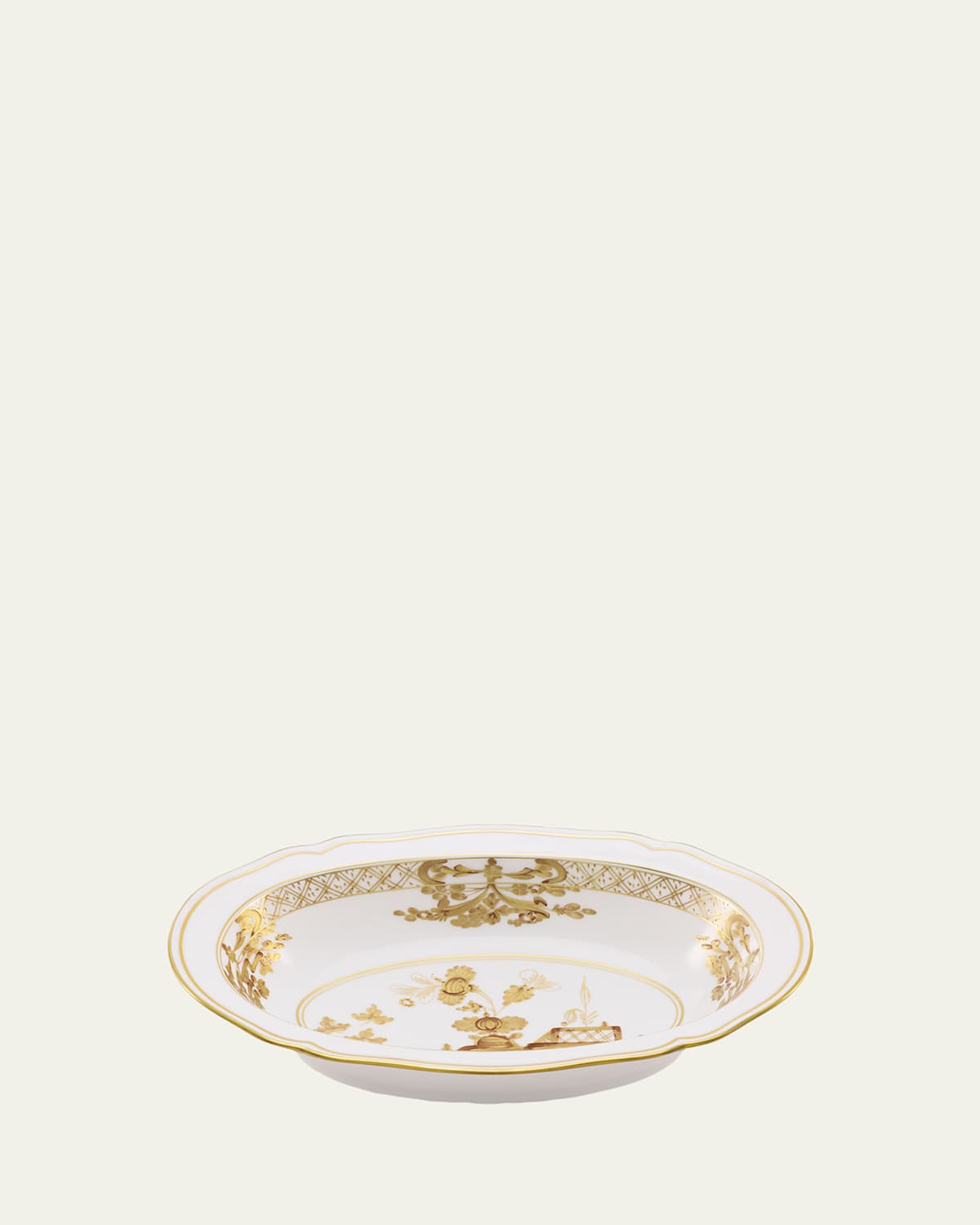 GINORI 1735 Oriente Italiano Aurum Deep Oval Serving Bowl