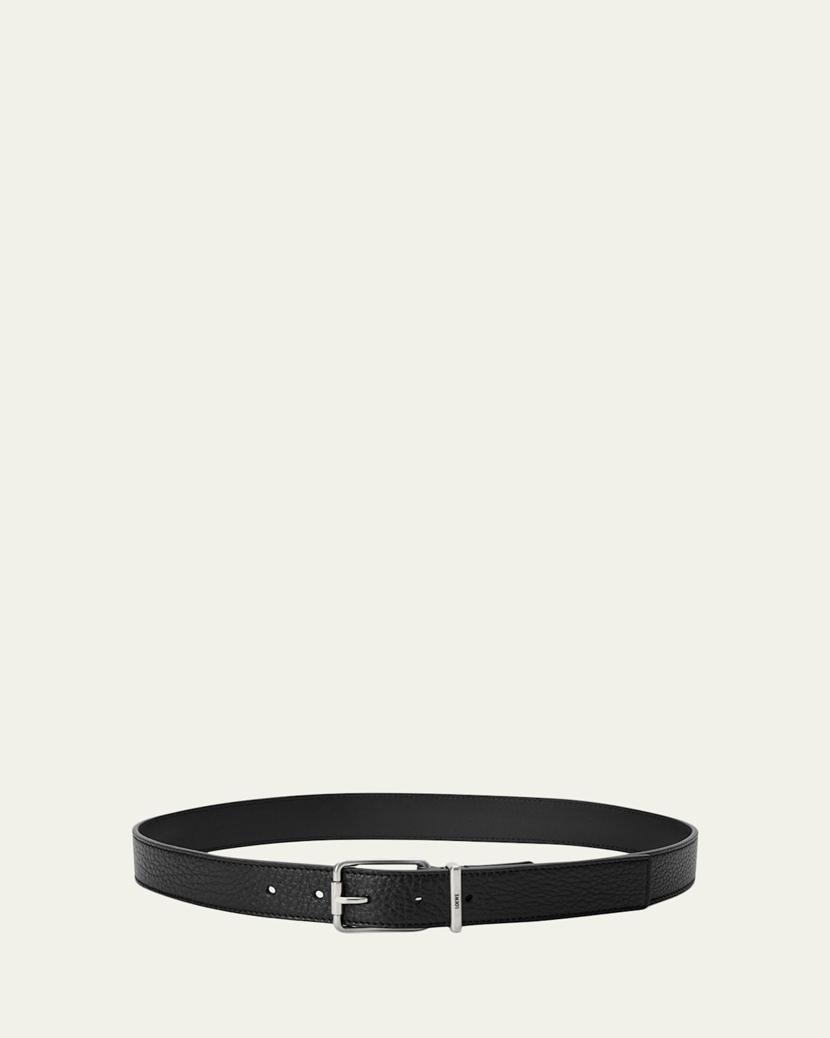 Loewe Men's Essential Grained Calfskin Belt