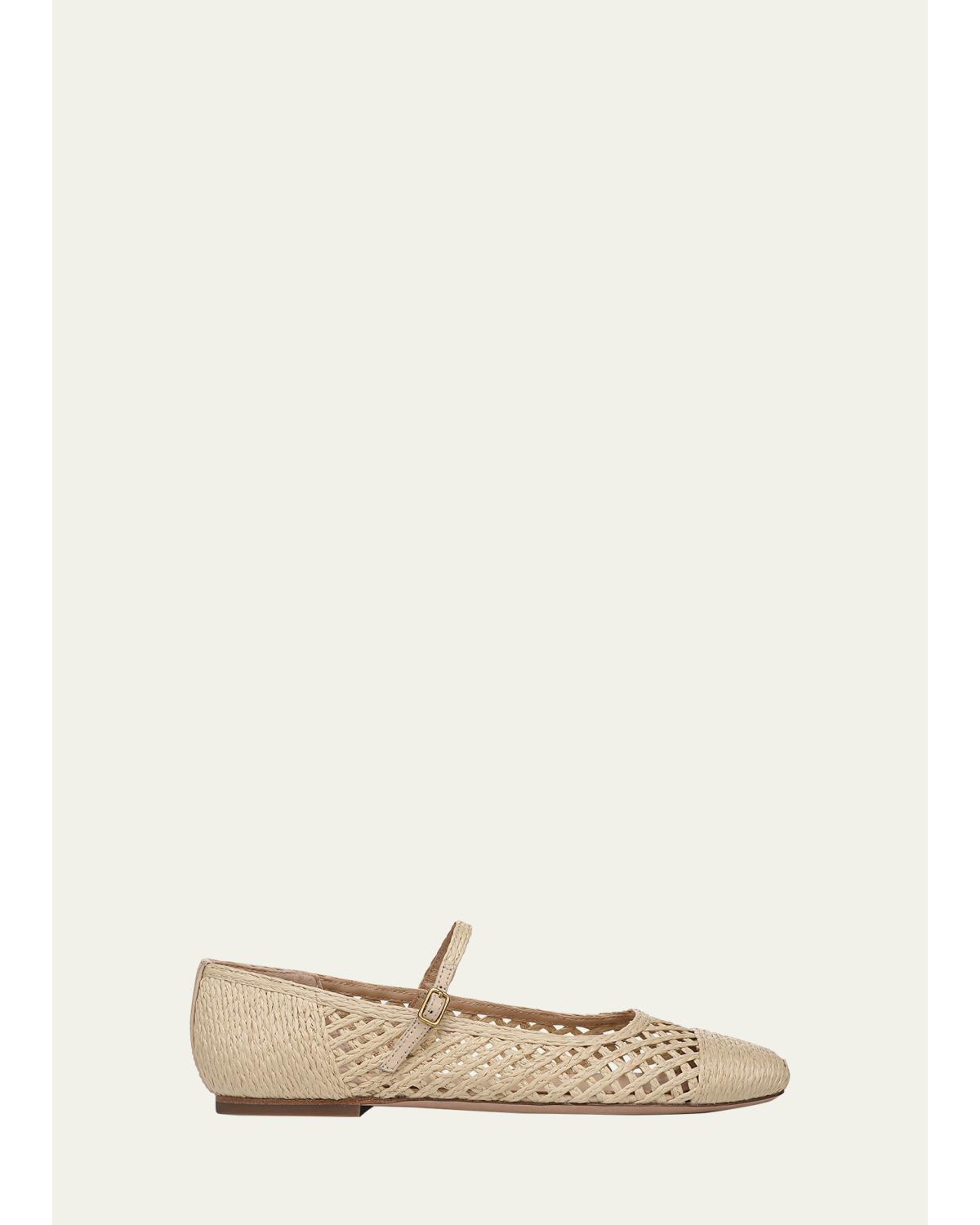 Ellie Raffia Ballerina Flats