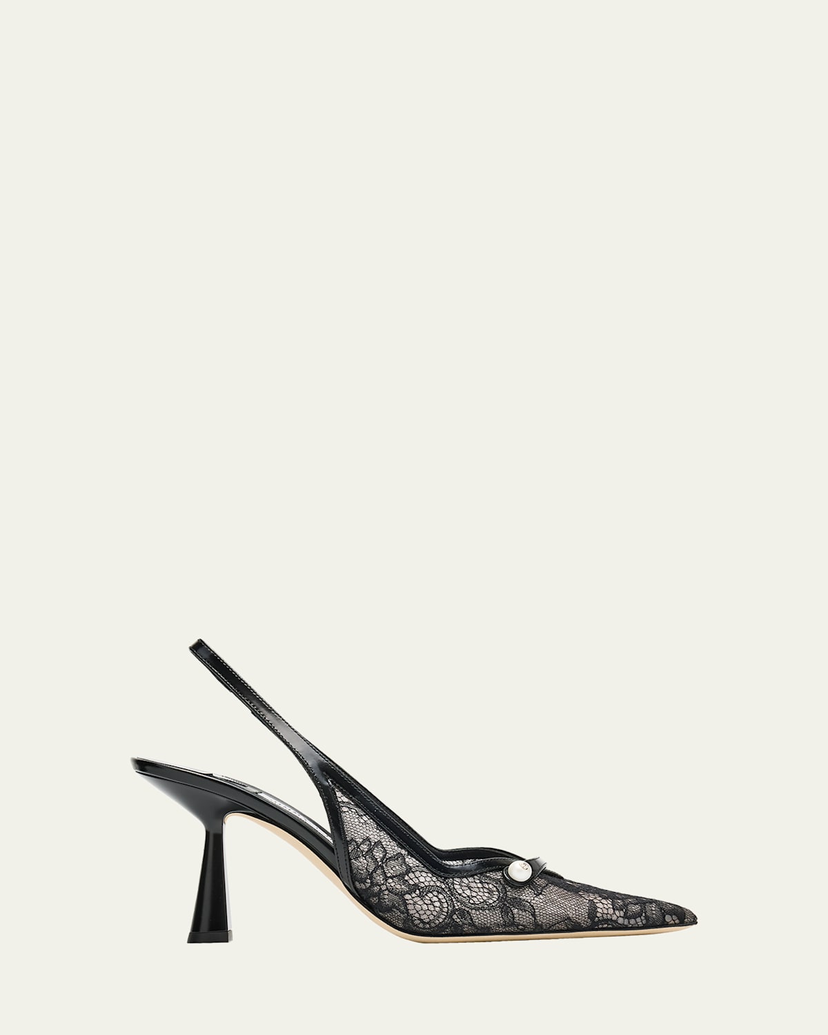 Amita 85 Lace Slingback Pumps