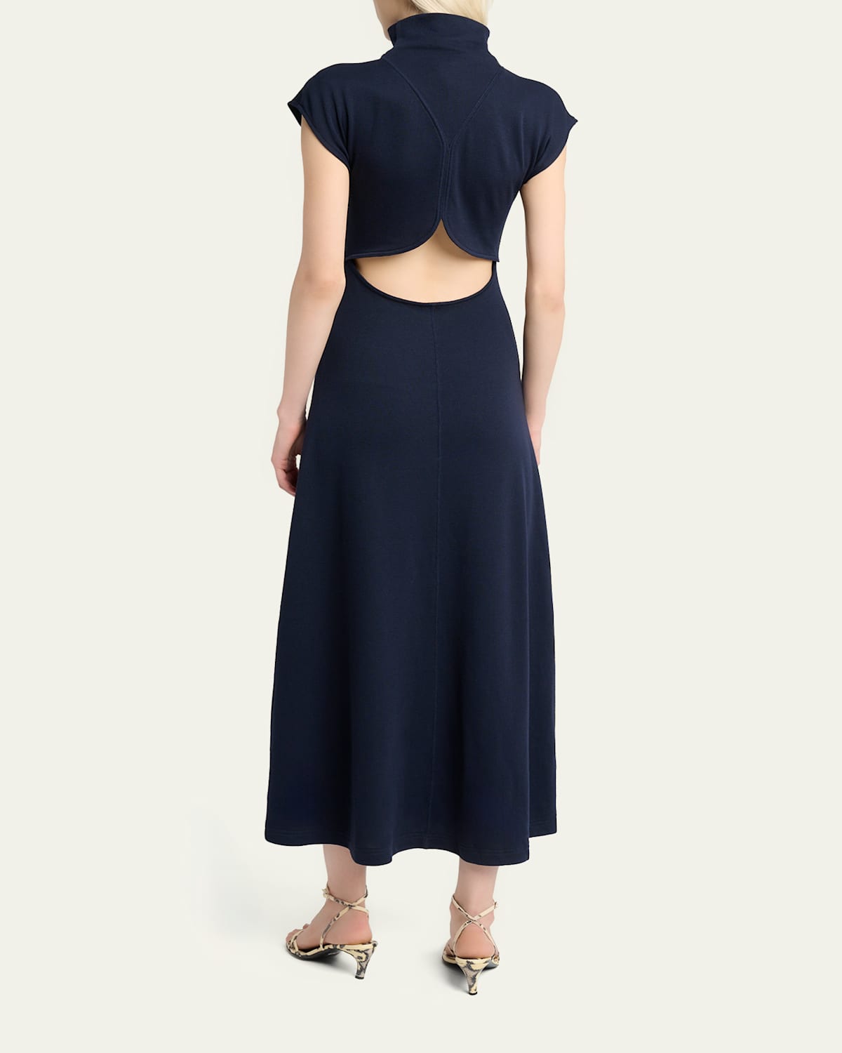 Brea Brushed Knit Turtleneck Midi Dress