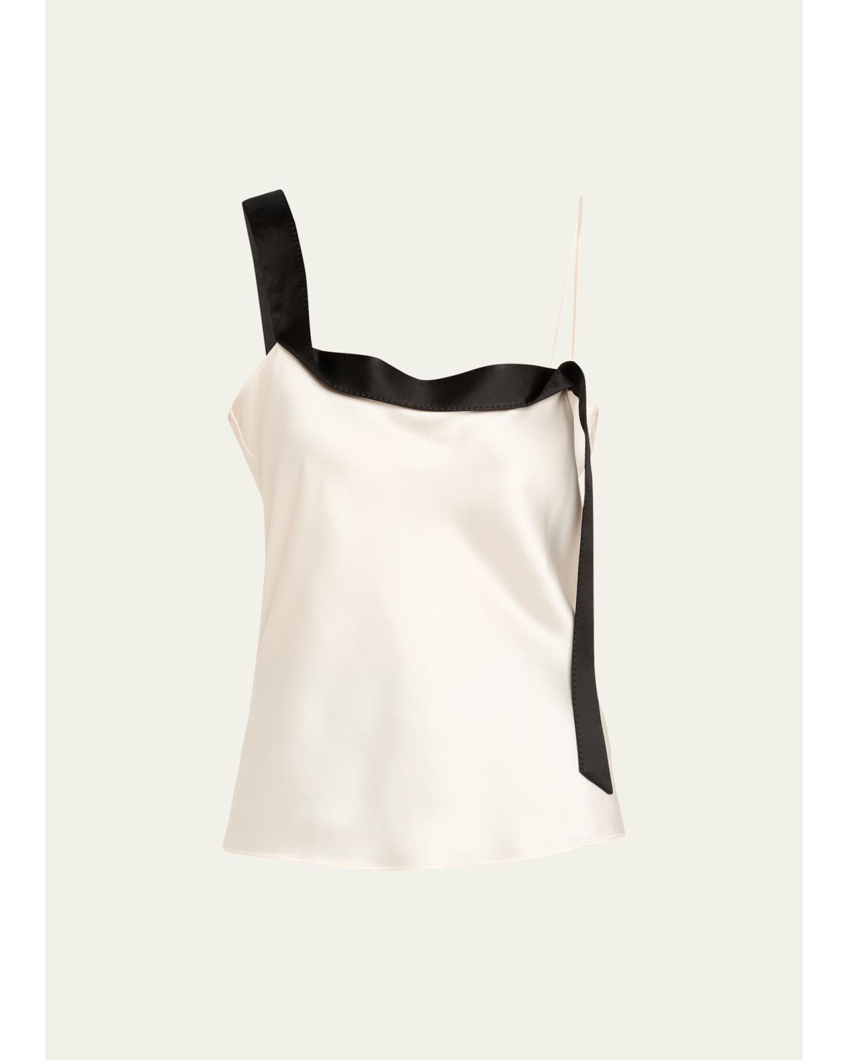Ribbon Silk Cami Top
