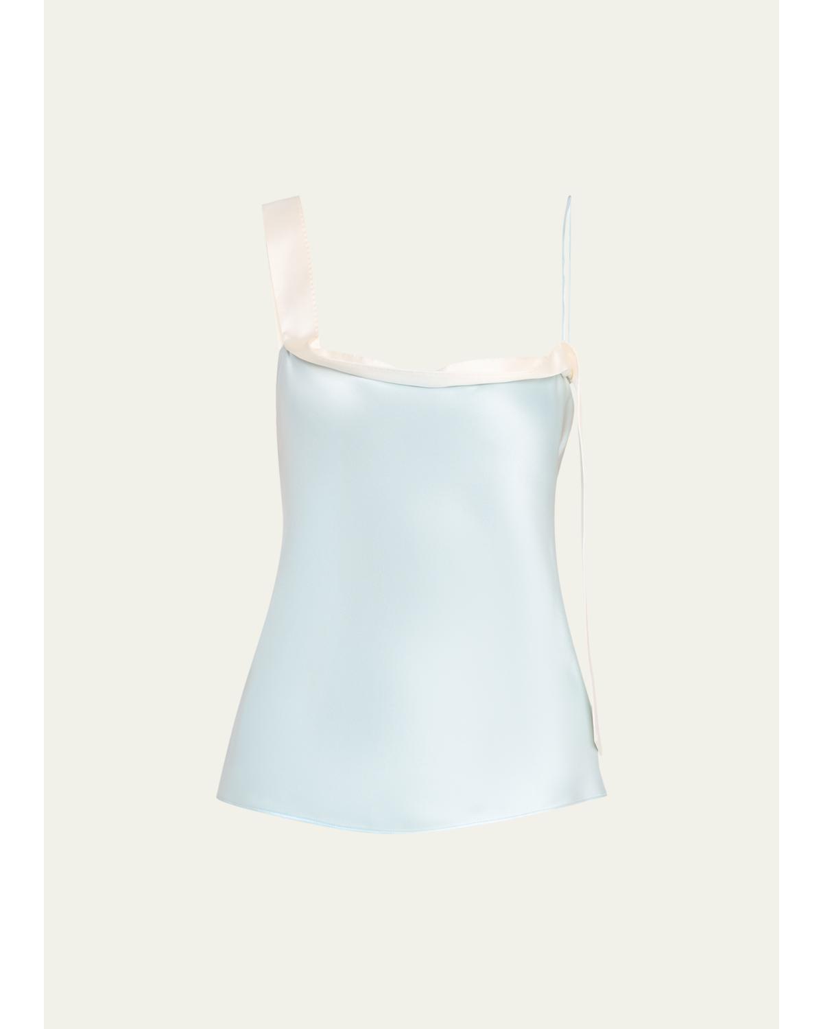 Ribbon Silk Cami Top