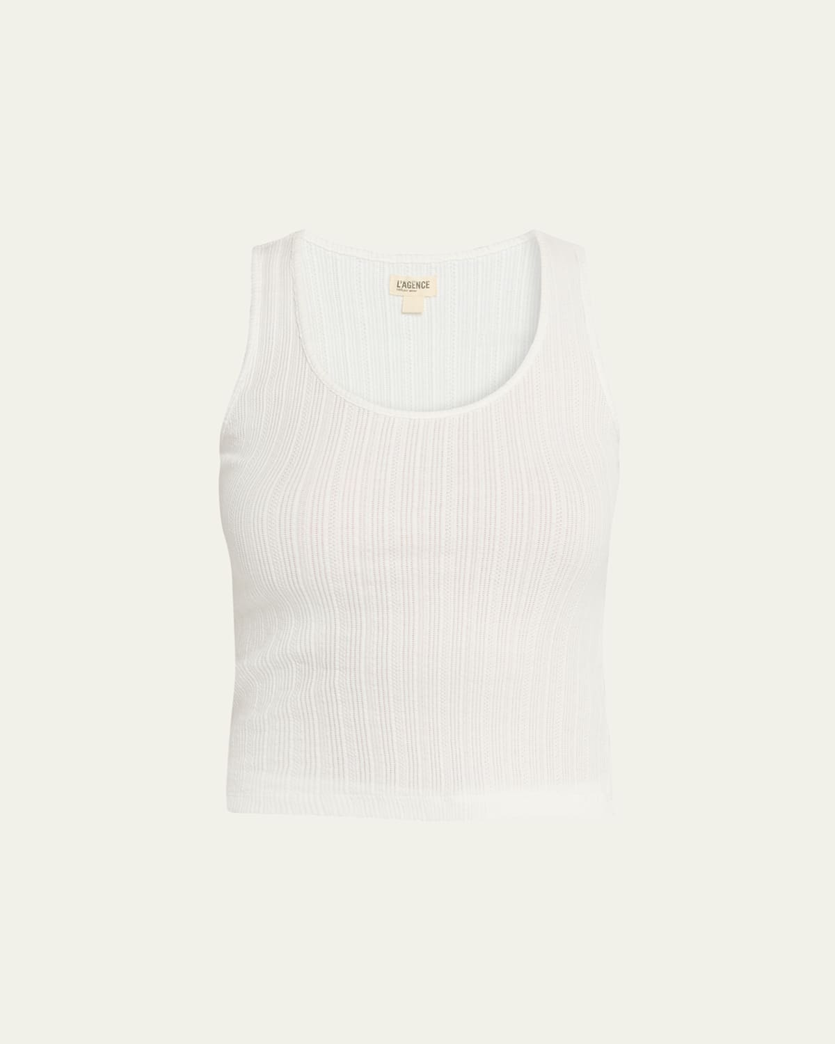 Adira Pointelle Scoop-Neck Tee