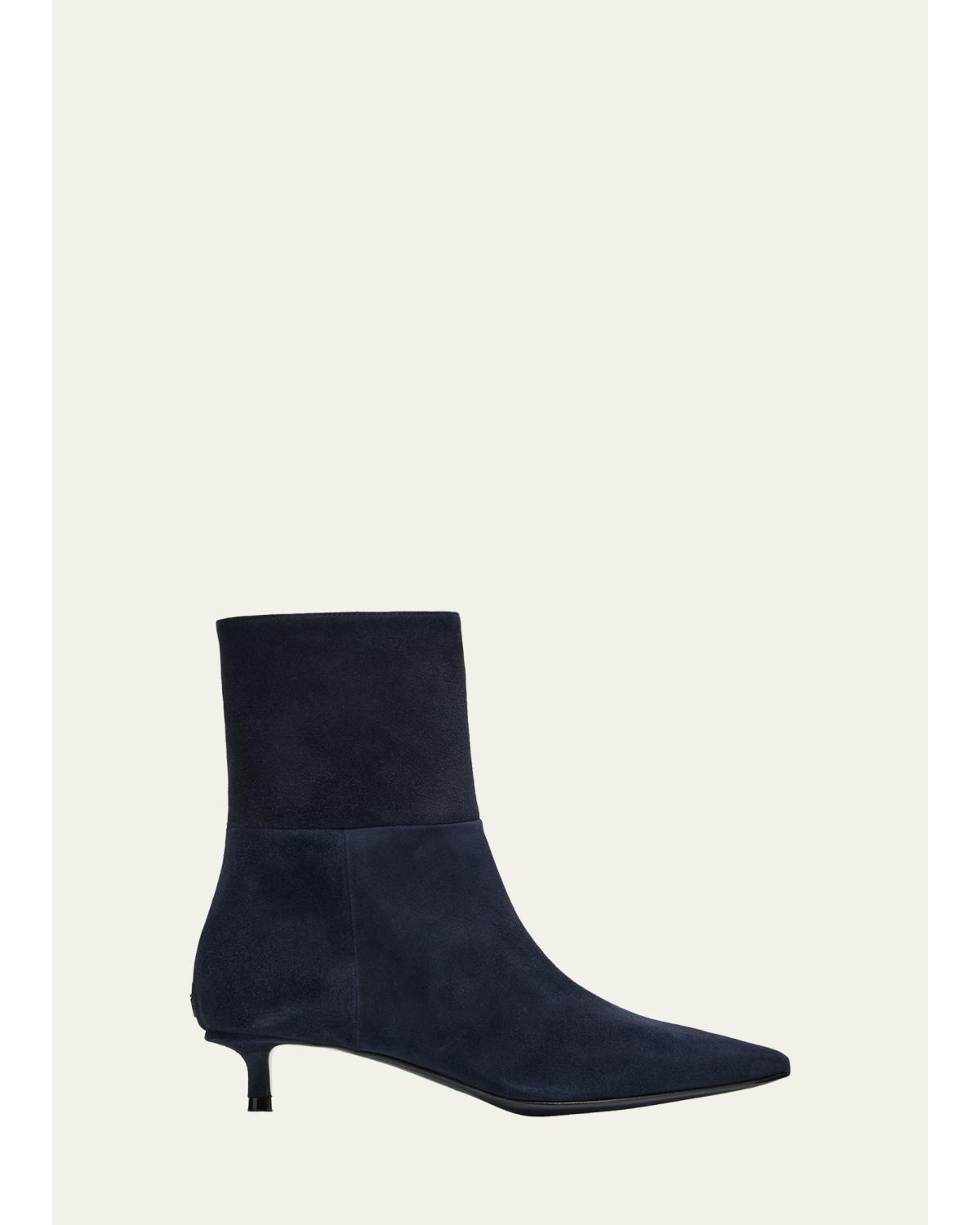 Lory 35 Suede Ankle Booties