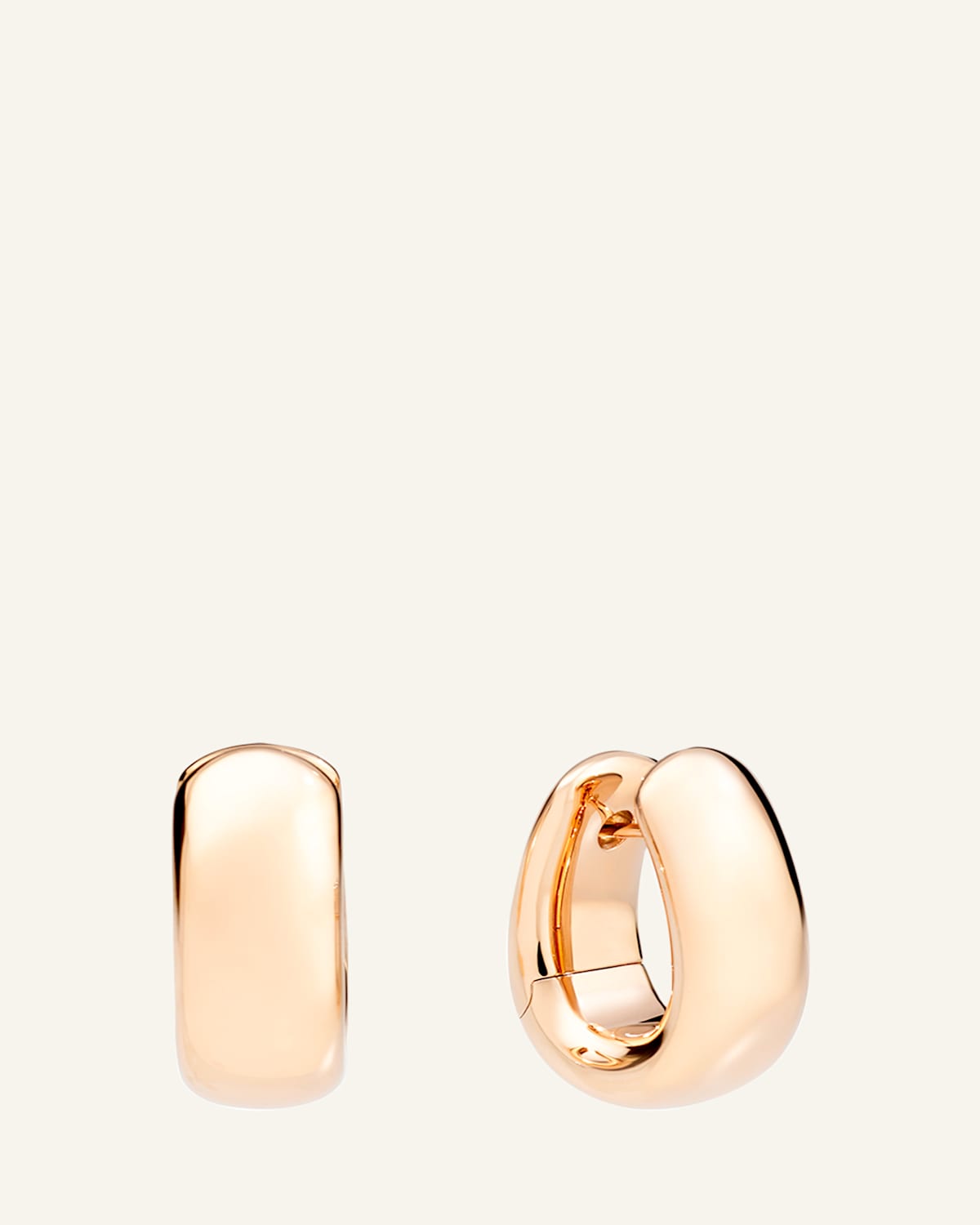 Pomellato Iconica 18K Rose Gold Hoop Earrings