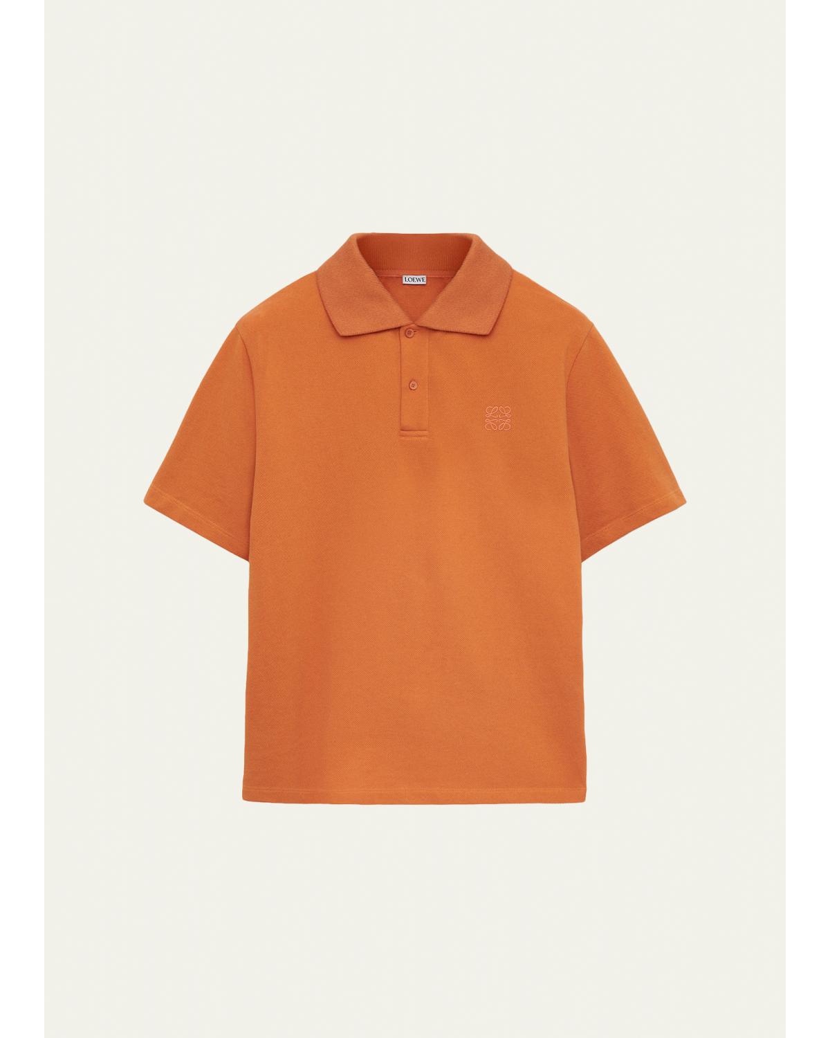 Men'S Tonal Anagram Pique Polo Shirt