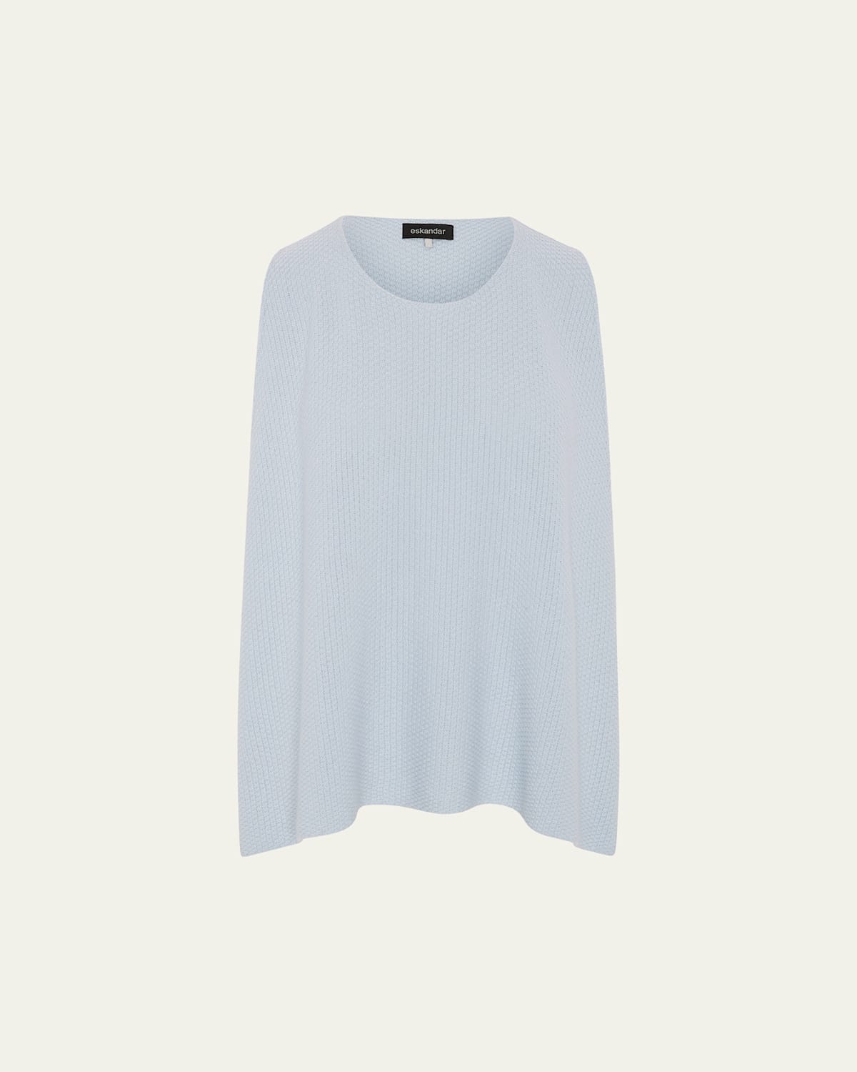 Eskandar A-line Sleeveless Round Neck Top- Mid Plus Length