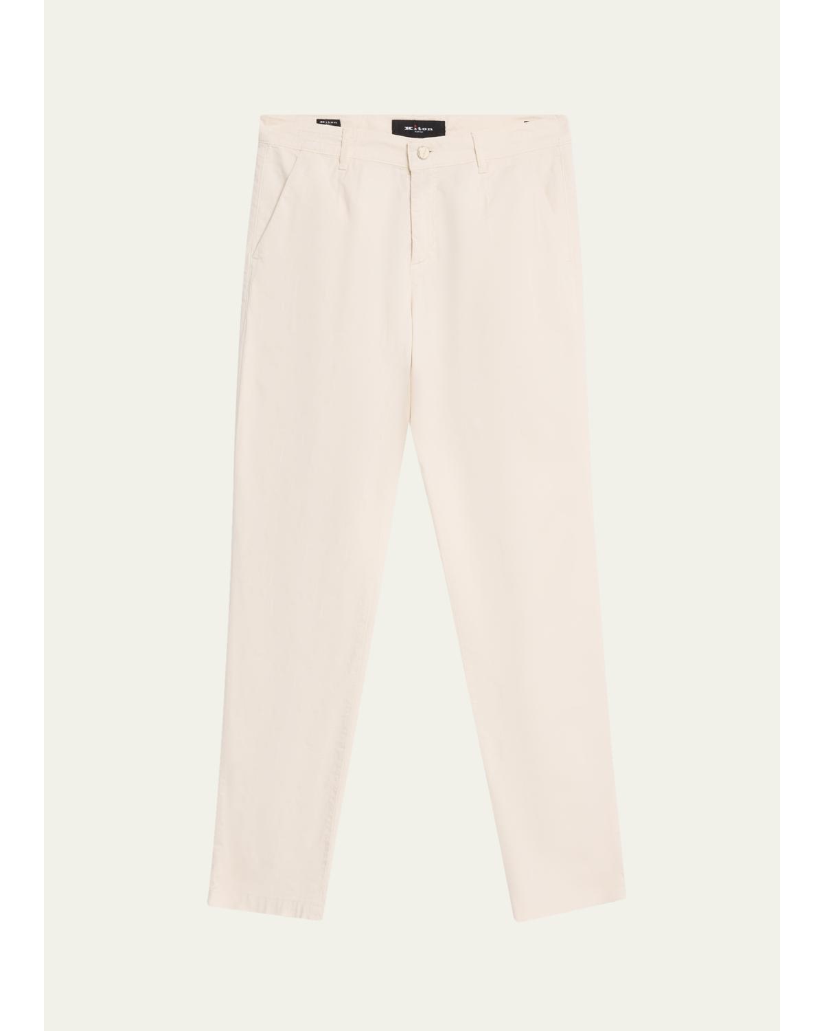 Men'S Cotton Stretch Slim Four-Pocket Pants