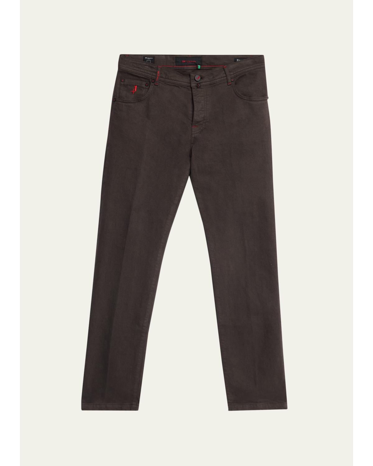 Men'S Plus One Straight Leg Five-Pocket Pants