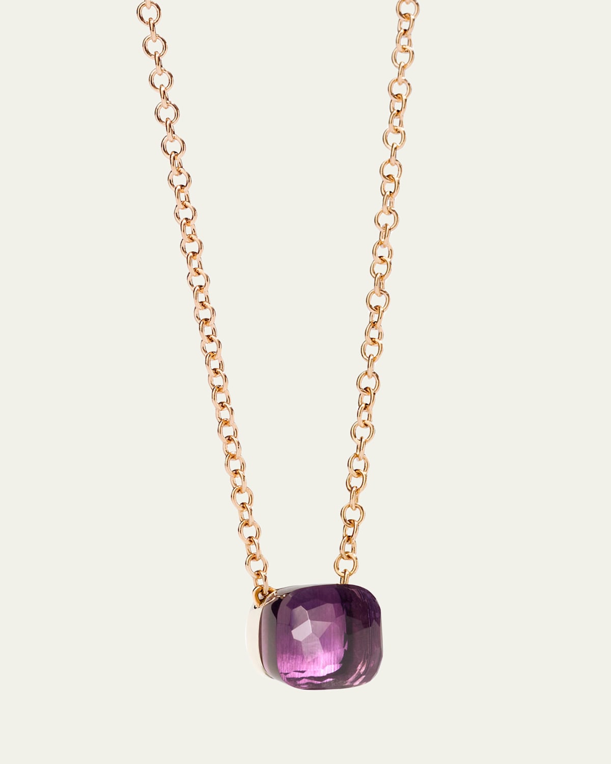 Pomellato Nudo 18K Rose Gold Amethyst Pendant Necklace