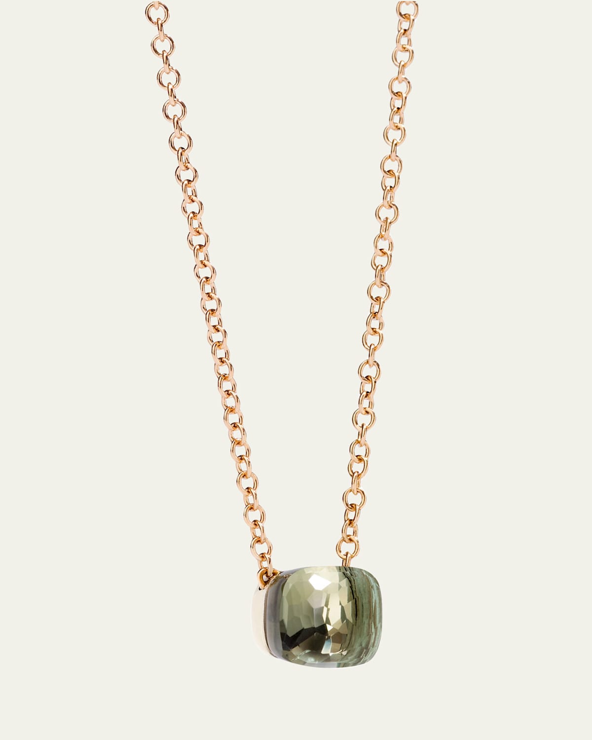 Pomellato Nudo 18K Rose Gold Prasiolite Pendant Necklace