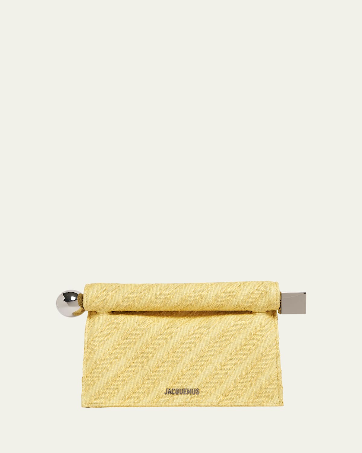 La Pochette Rond Carre Rolled Clutch Bag