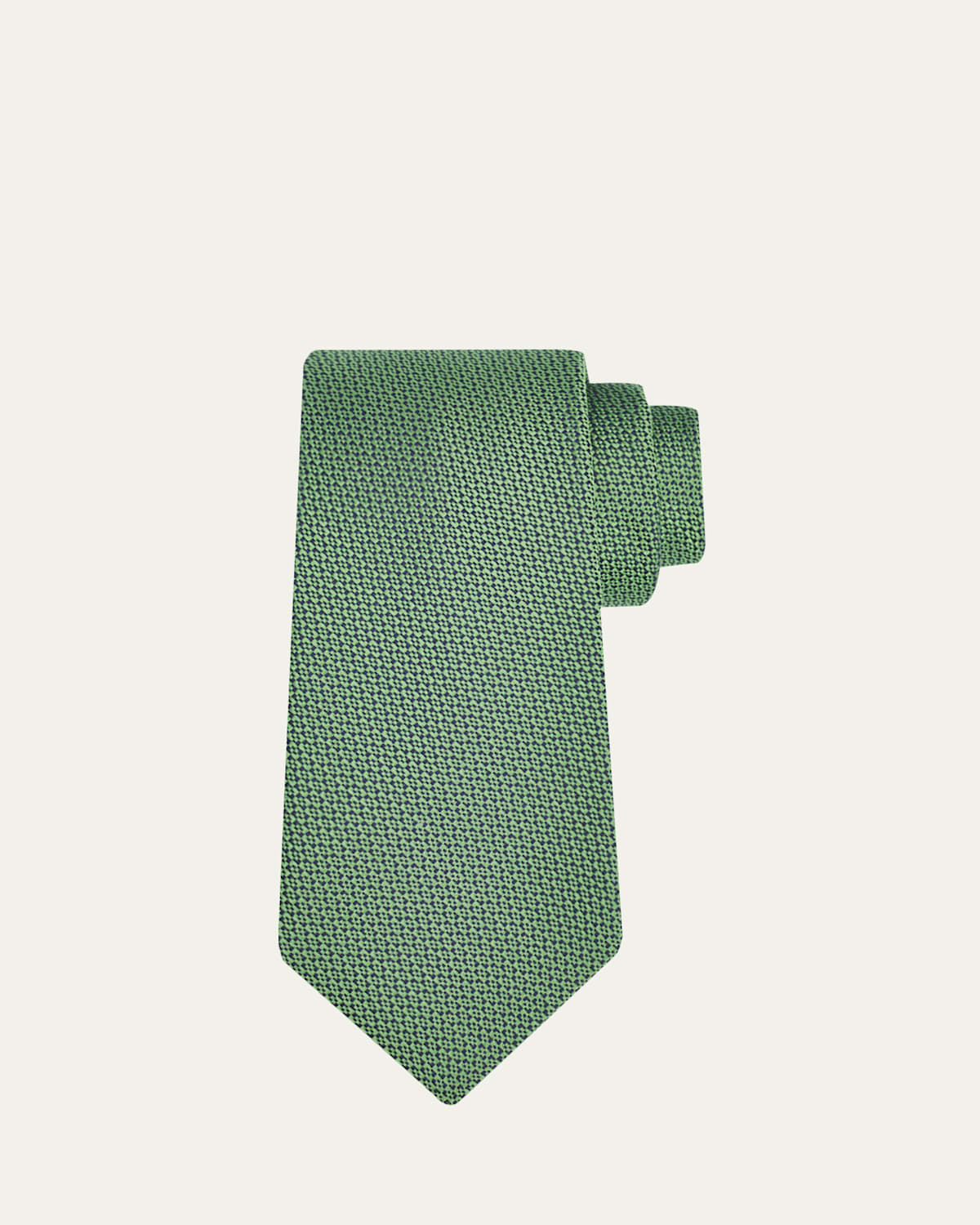 Kiton Men's Micro-Jacquard Silk 7-Fold Tie