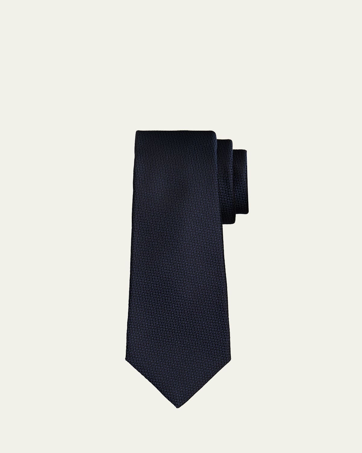 Kiton Men's Solid Silk 7-Fold Tie