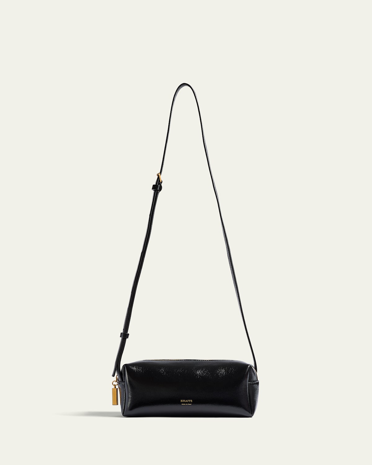 Khaite Kye Mini Calfskin Leather Crossbody Bag In Black