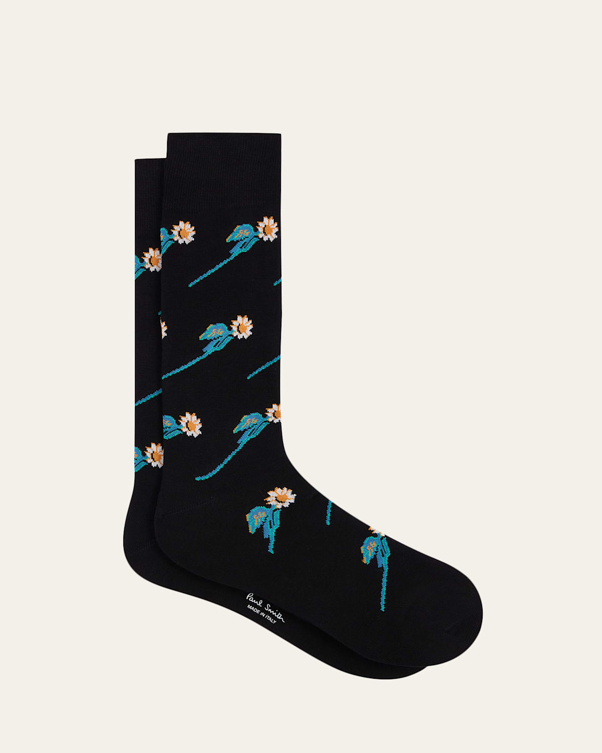 Paul Smith Men's Floral Crew Socks