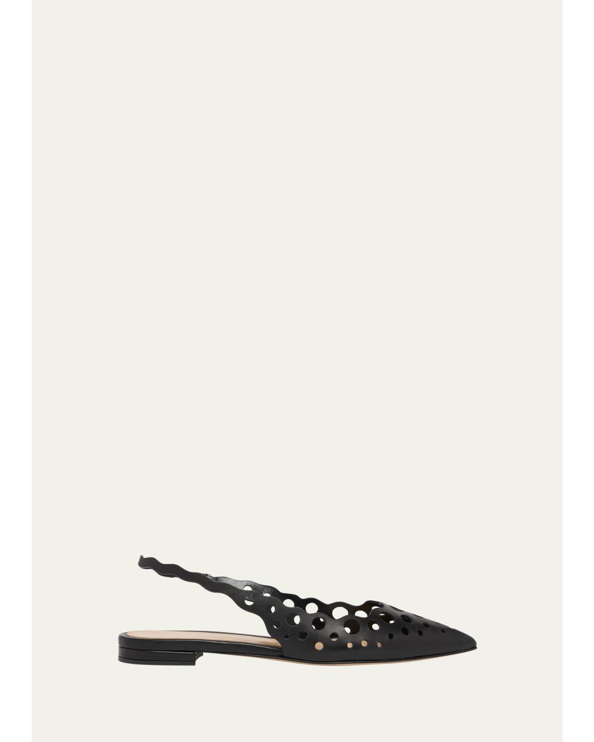Perforated Nappa Slingback