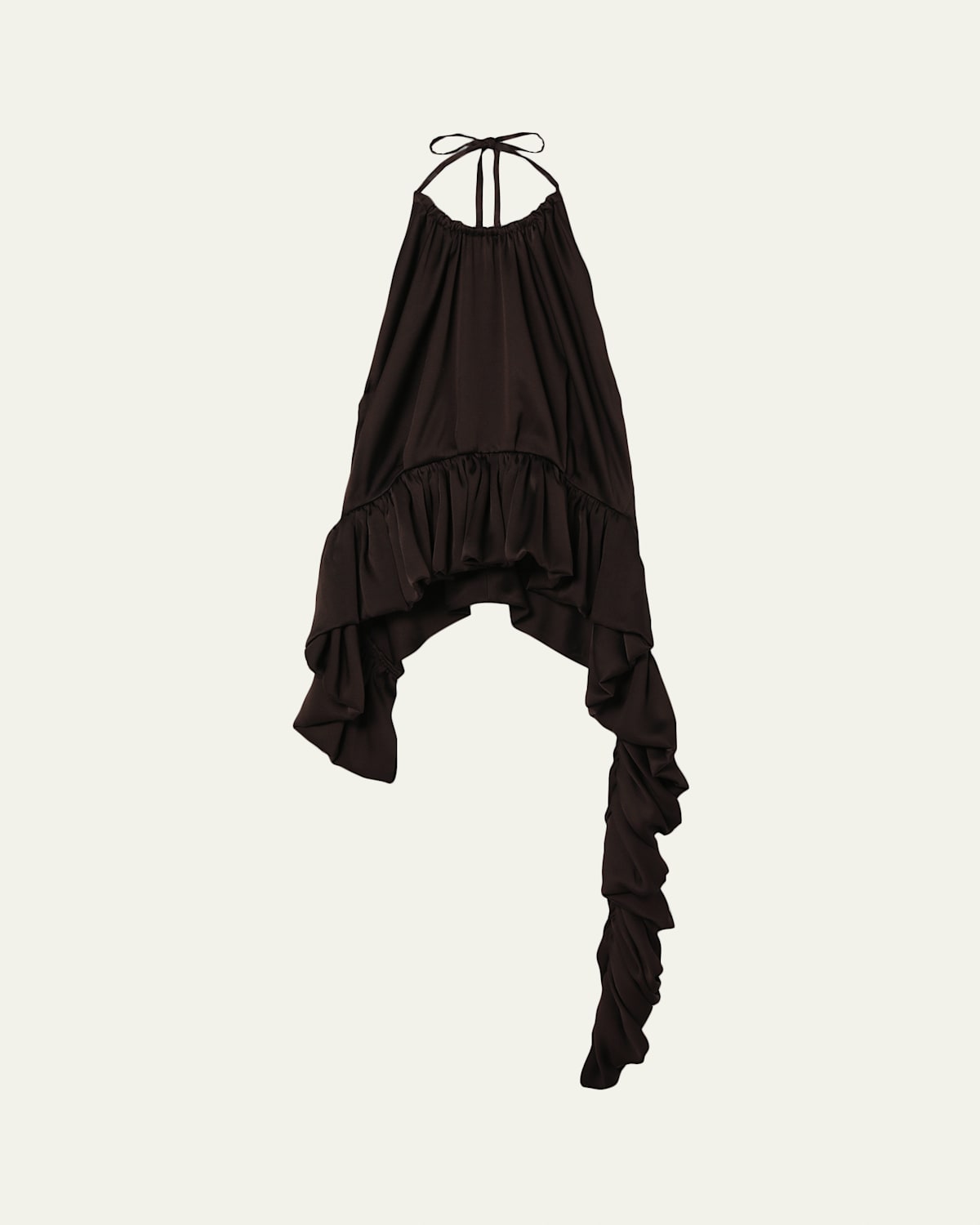 Liberowe Tamara Asymmetric Peplum Halter Top