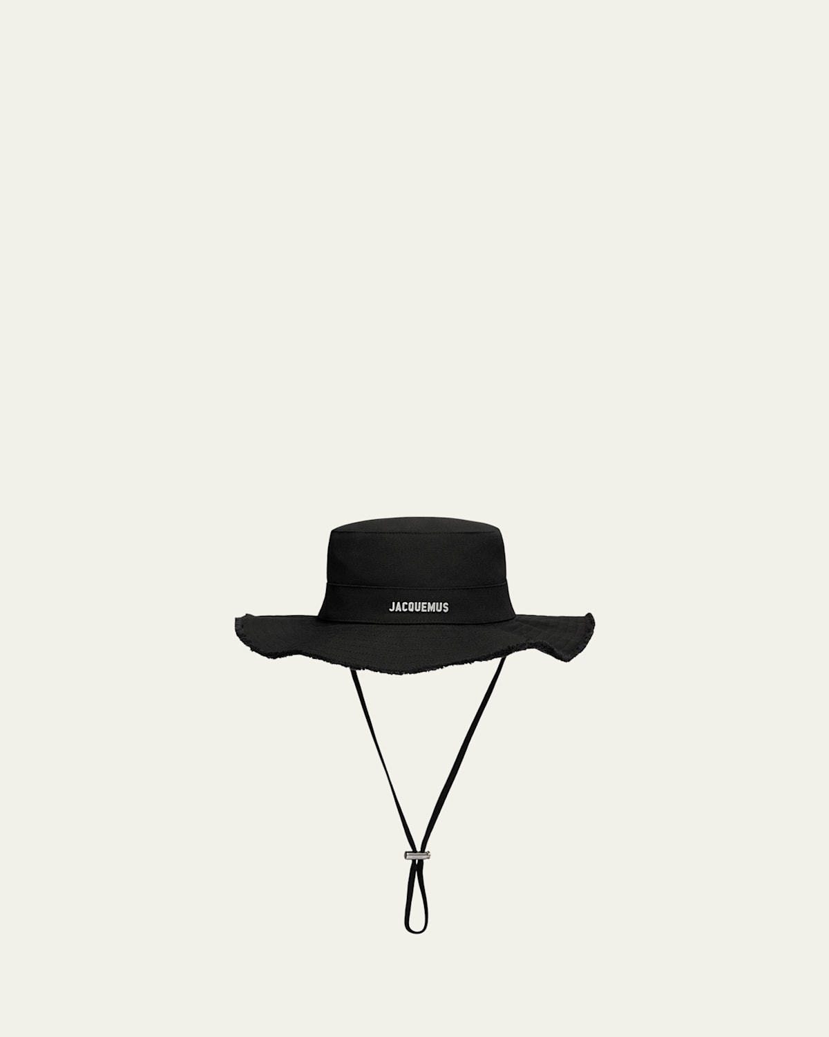 Jacquemus Men's The Artichaut Cotton Silver-Logo Bucket Hat