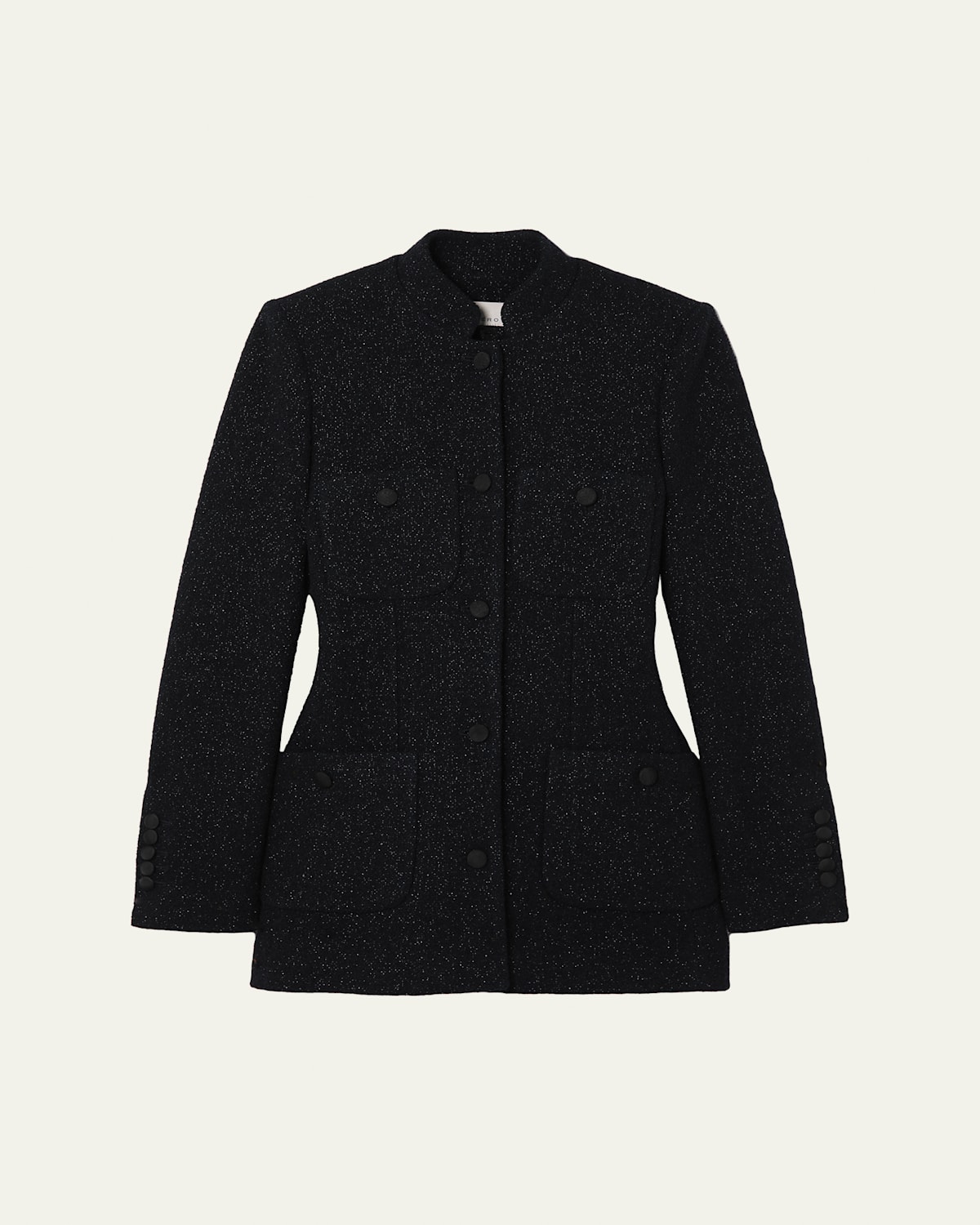 Liberowe Raja Metallic Wool Single-Breasted Jacket