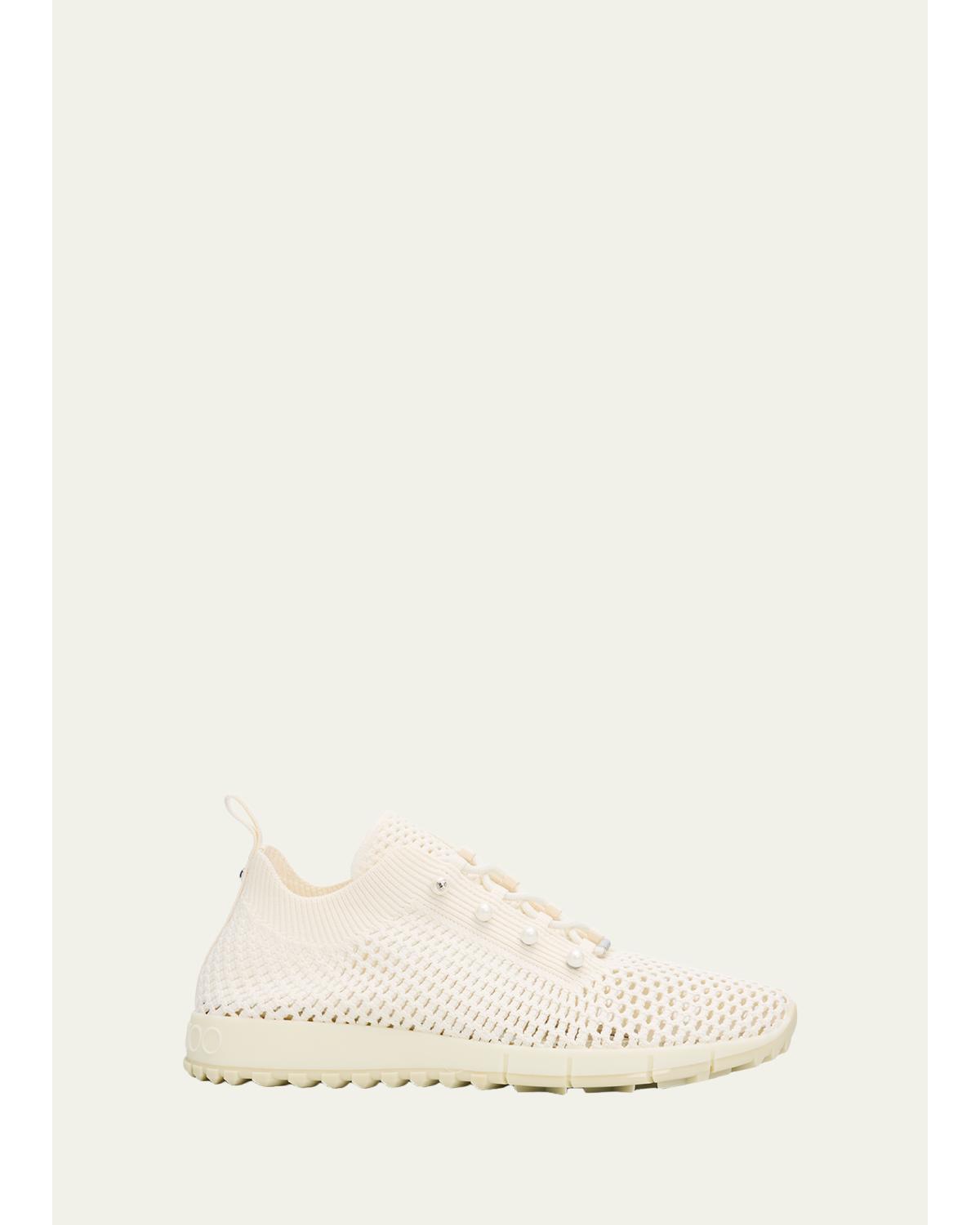Veles Crochet-Knit Low-Top Trainers