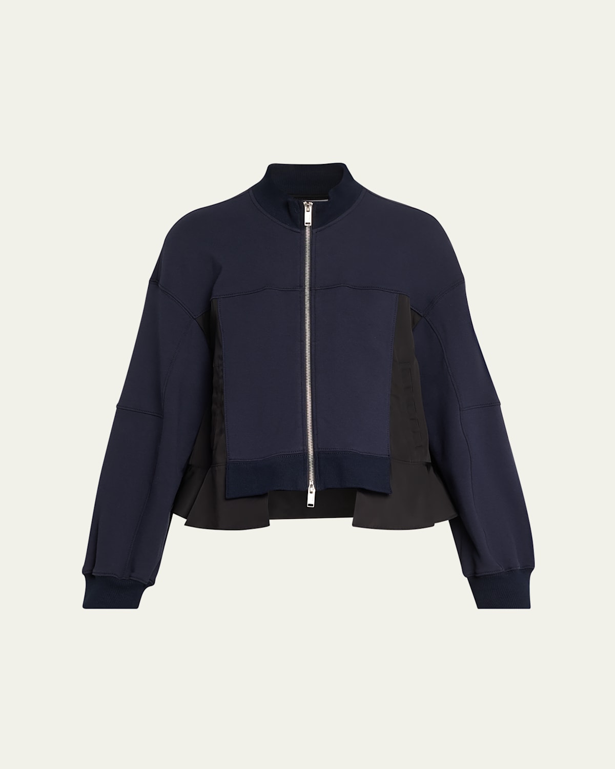 3.1 Phillip Lim Asymmetric Sport Jacket With Ripstop Panels In Blue