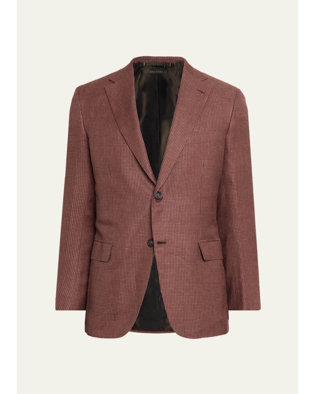 Men'S Ravello Textured Single-Breasted Blazer