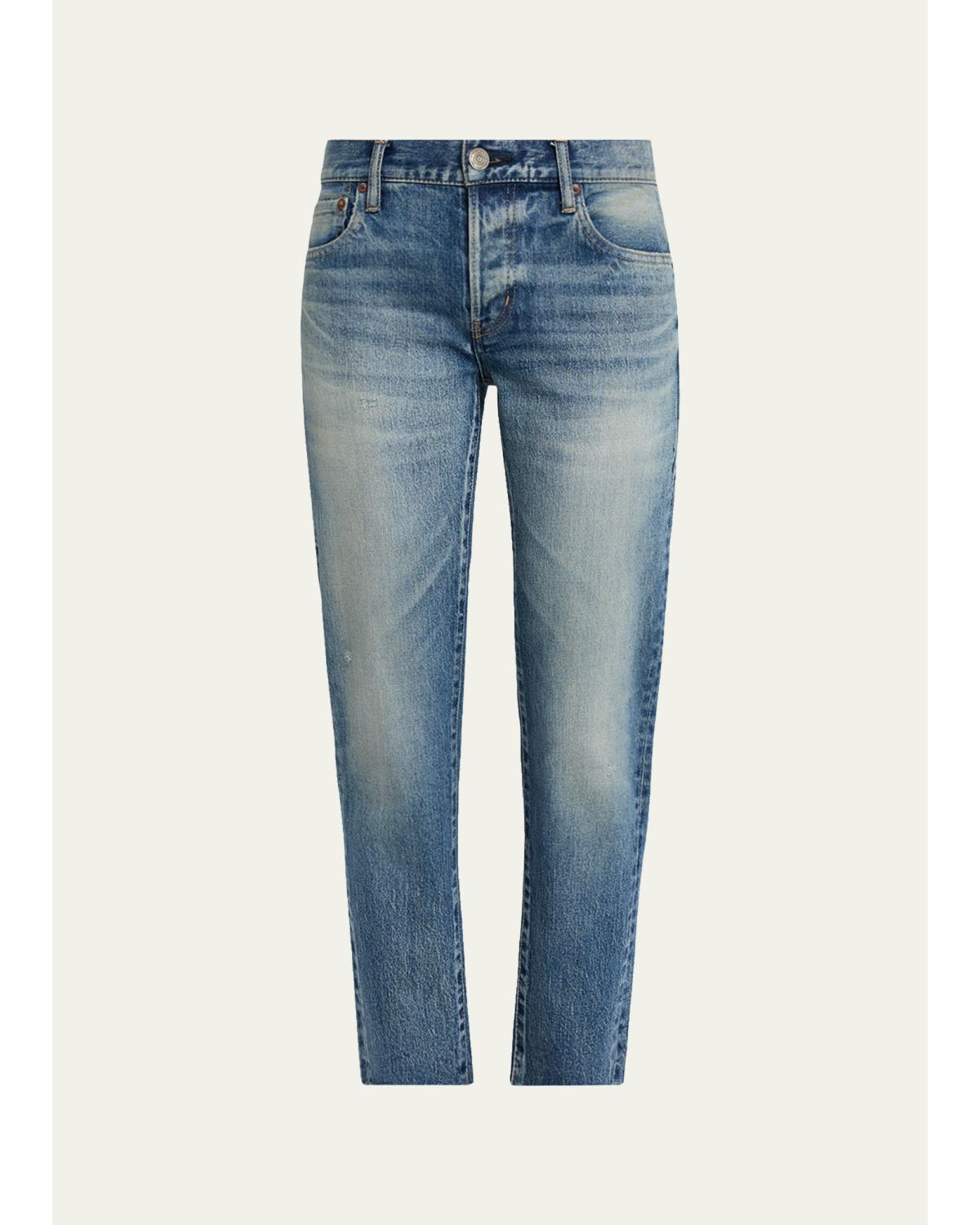 Waverly Raw-Hem Ankle Jeans