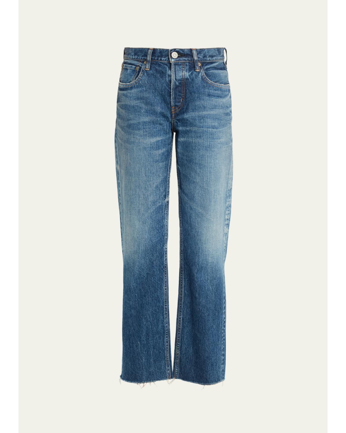 Needham Faded Straight-Leg Jeans