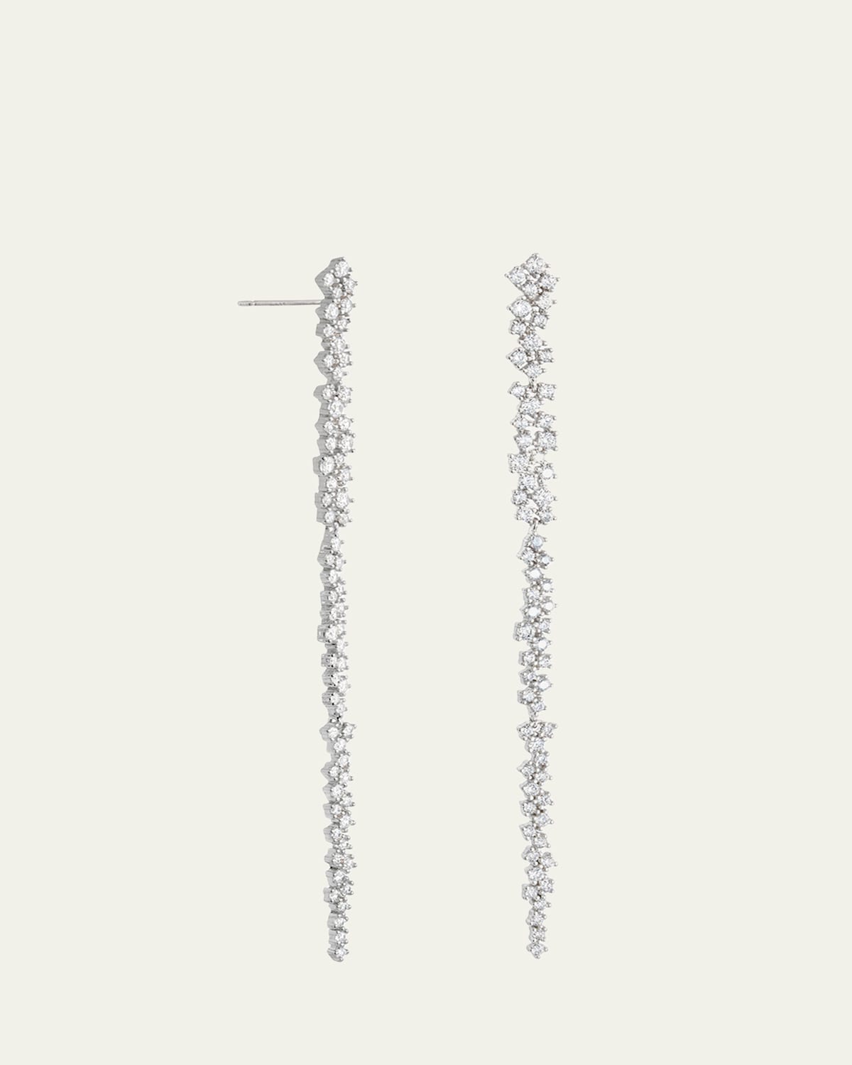 Shashi Kalista Pave Earrings with Cubic Zirconia