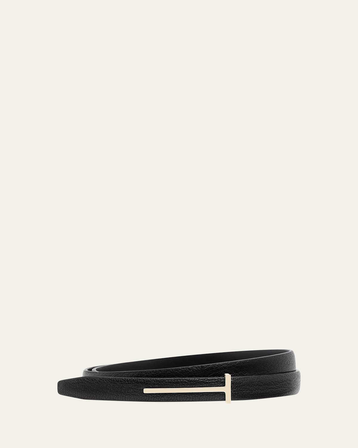 TOM FORD Slim T Leather Belt