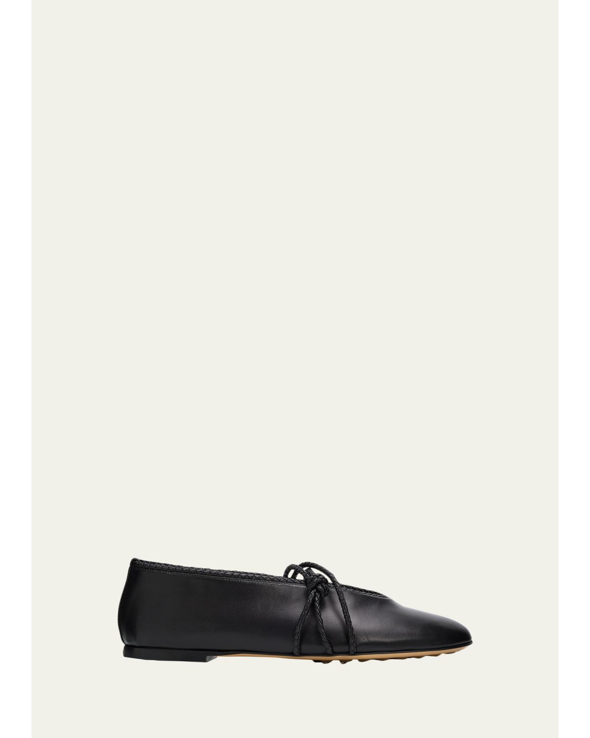 Lucia Lagoon Nappa Leather Ballerina Flats