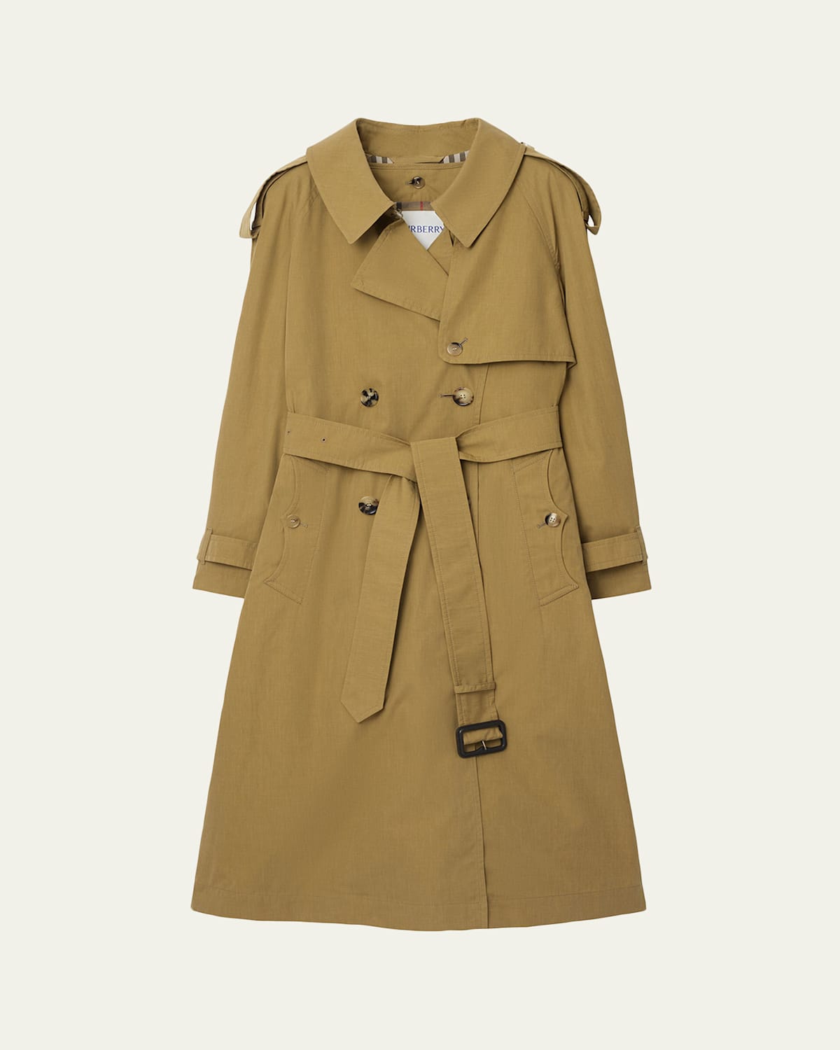 Burberry Fitzrovia Belted Gabardine Trench Coat