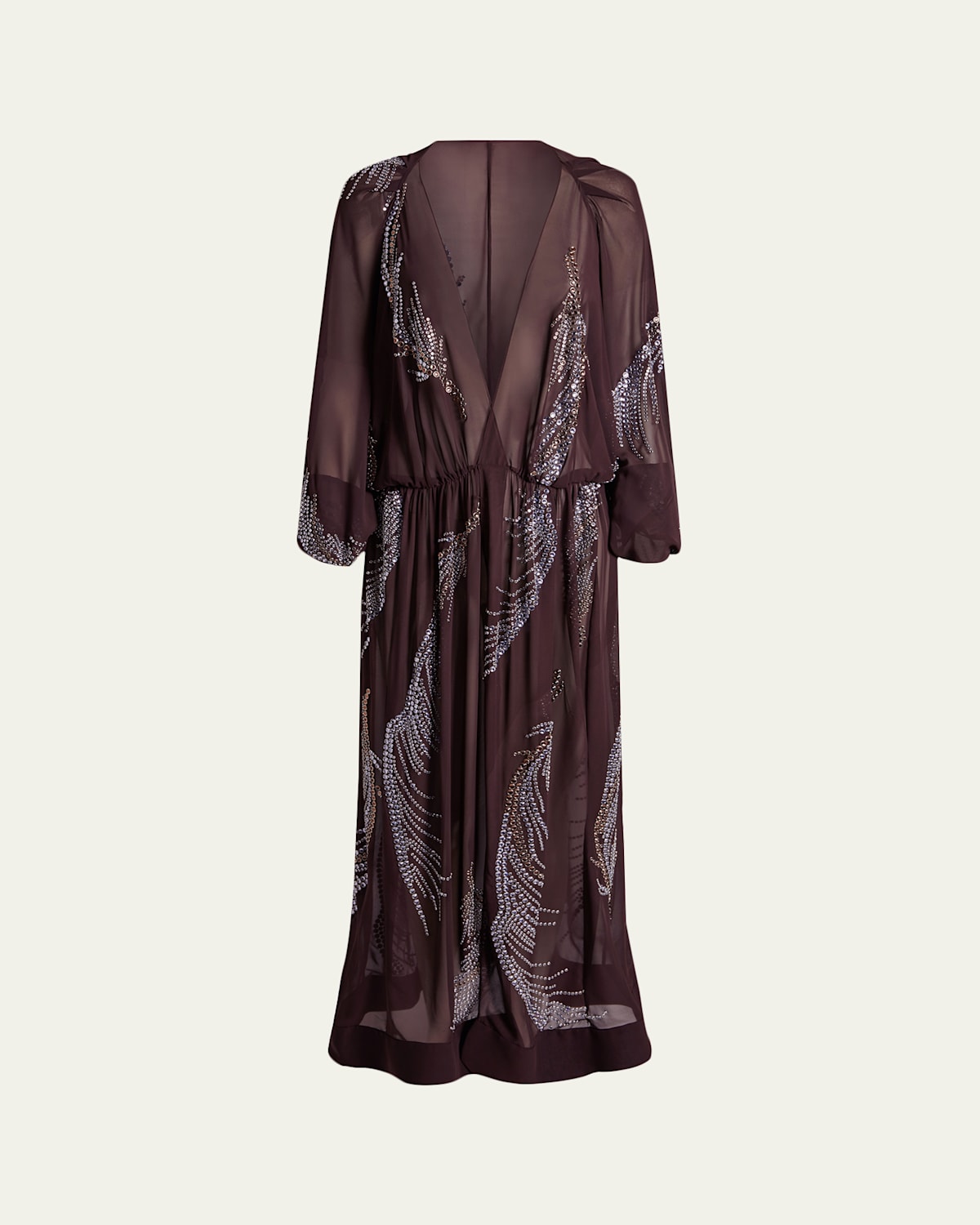 16ARLINGTON Silas Embellished Feather Midi Dress