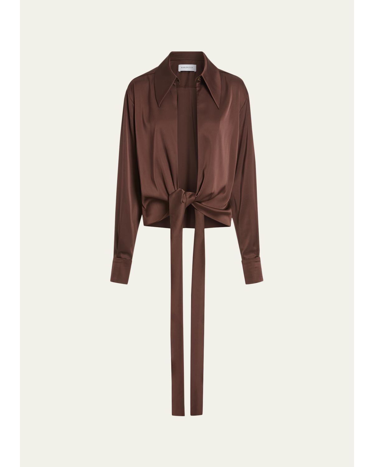 Romy Tie-Hem Blouse