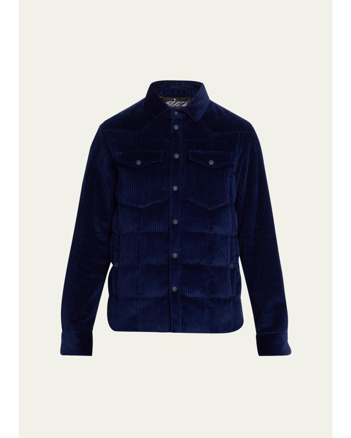 Men's Snap-Front Shirt Jacket