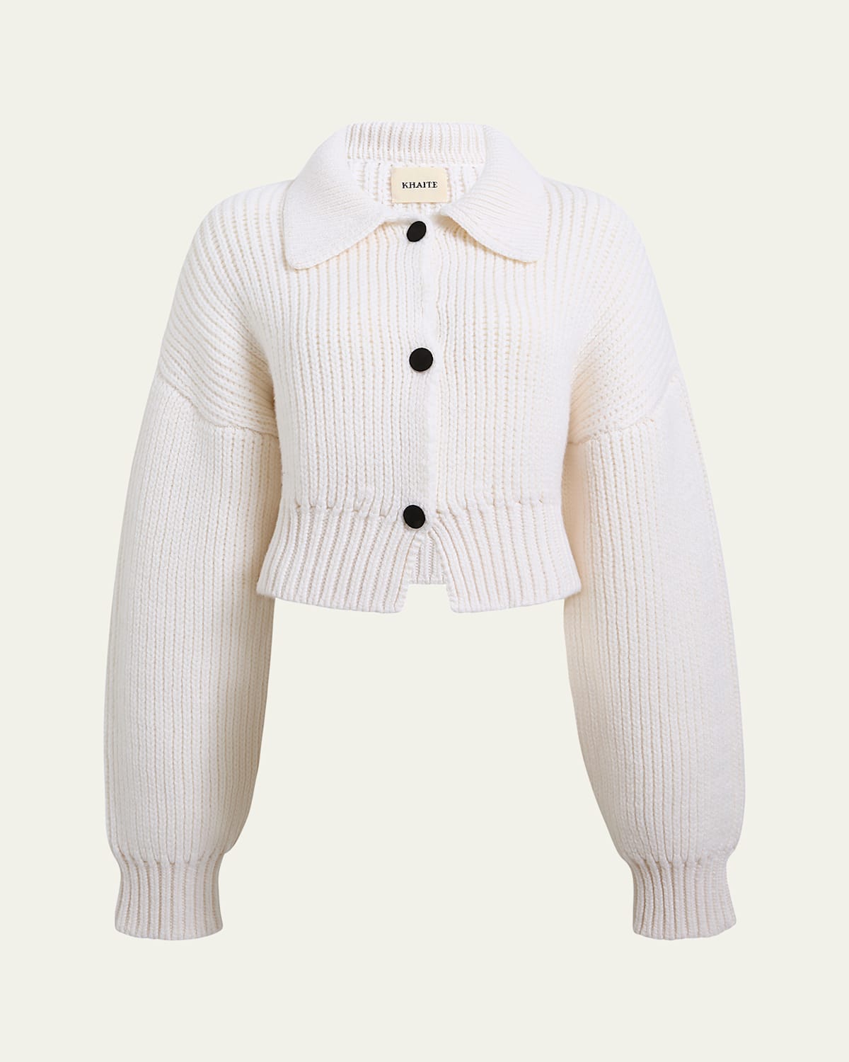 Khaite Pome Cashmere Knit Jacket In Brown