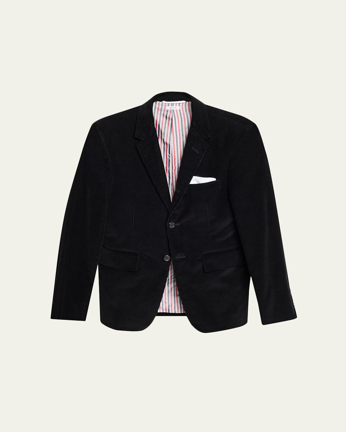 Thom Browne Men's Corduroy Stripe-Lined Blazer