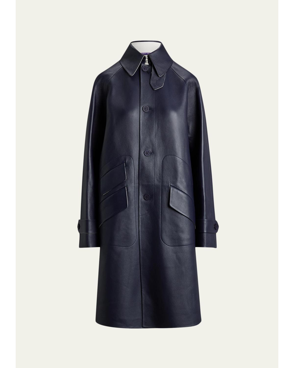 Ottis Lambskin Balmacaan Coat