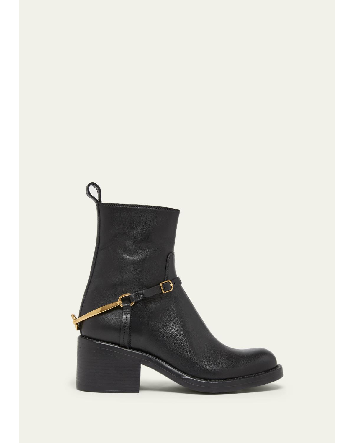 Dakota Leather Ankle Booties