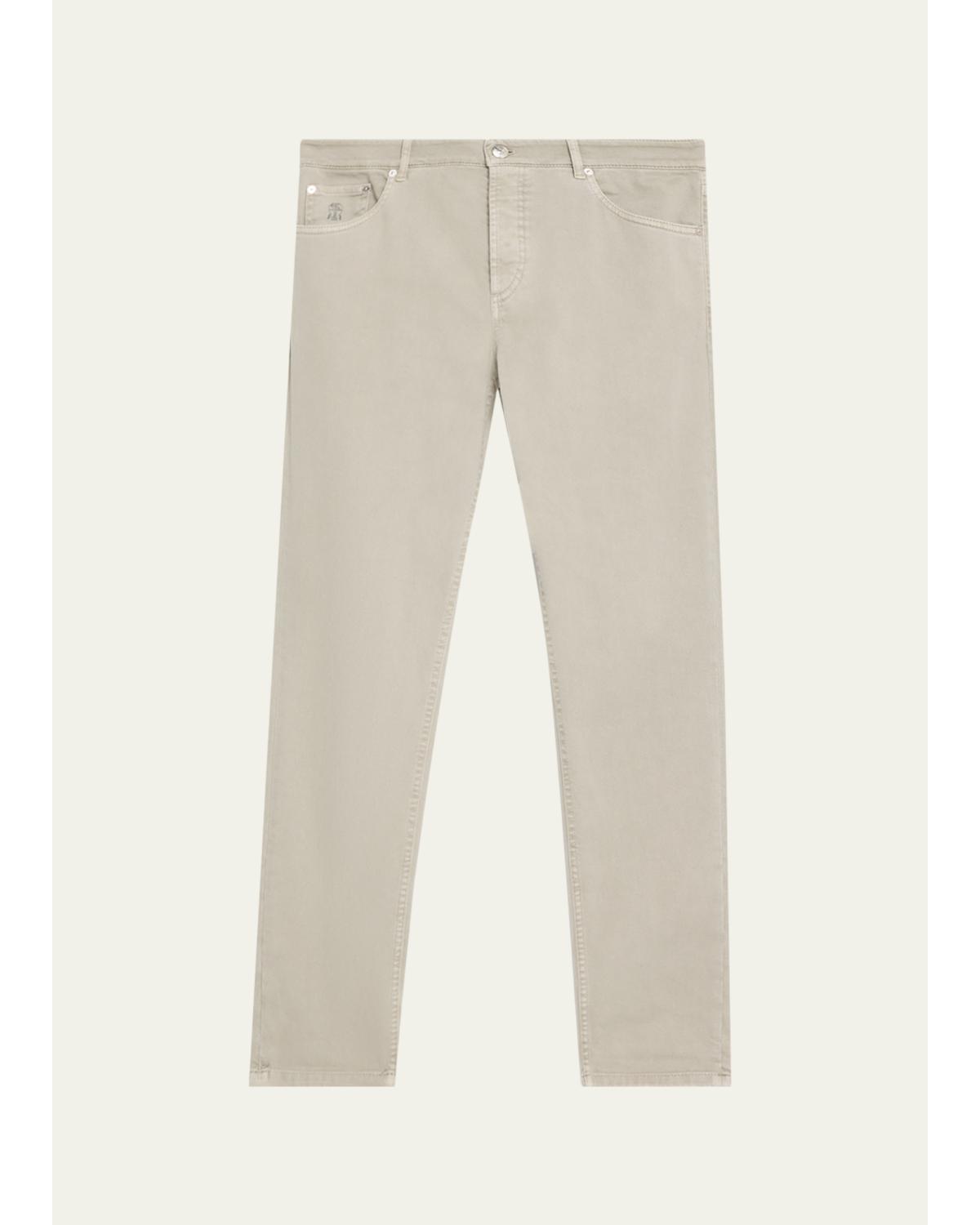 Men'S Garment-Dyed Cotton Five-Pocket Pants