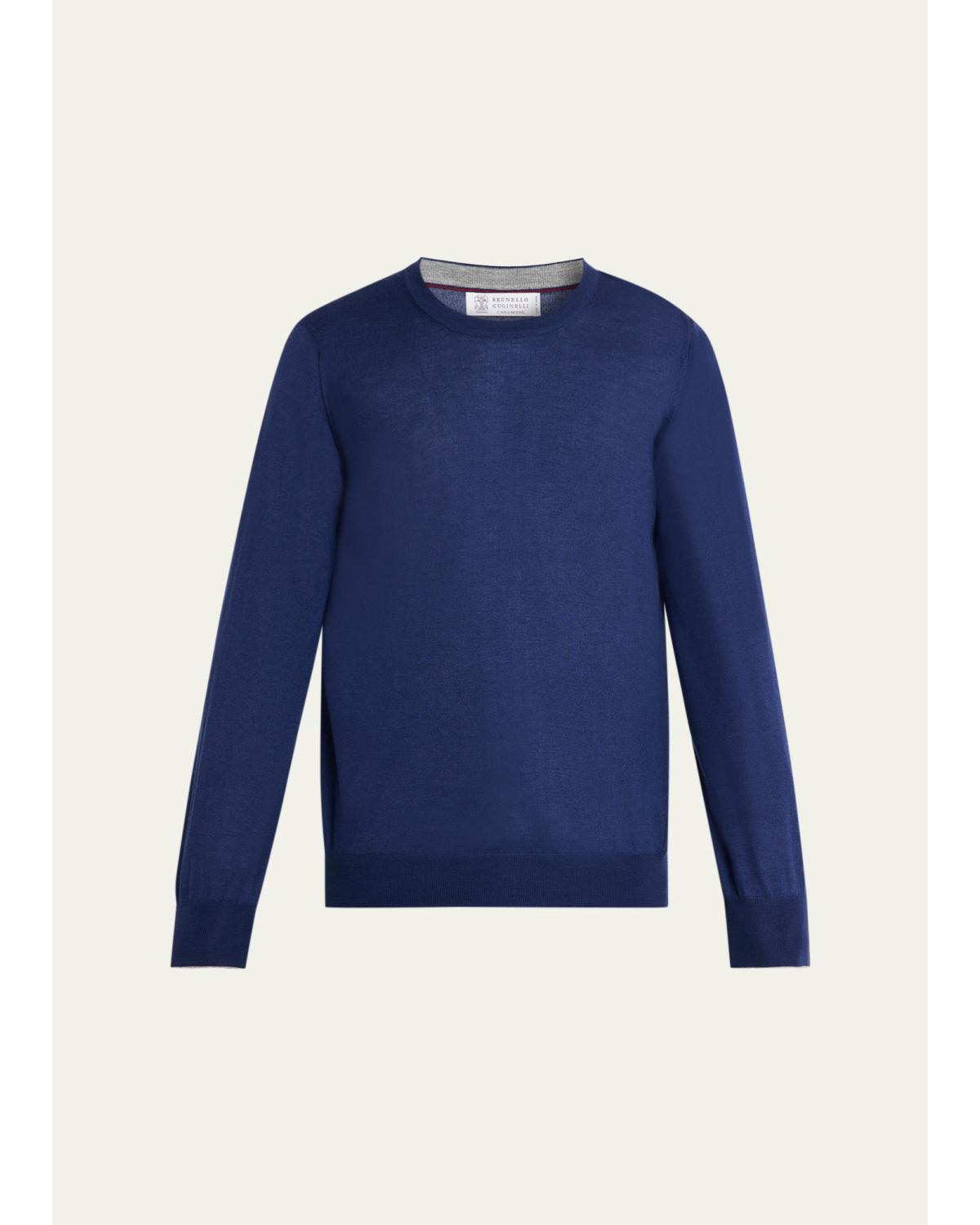 Men's Cashmere Knit Crewneck Sweater