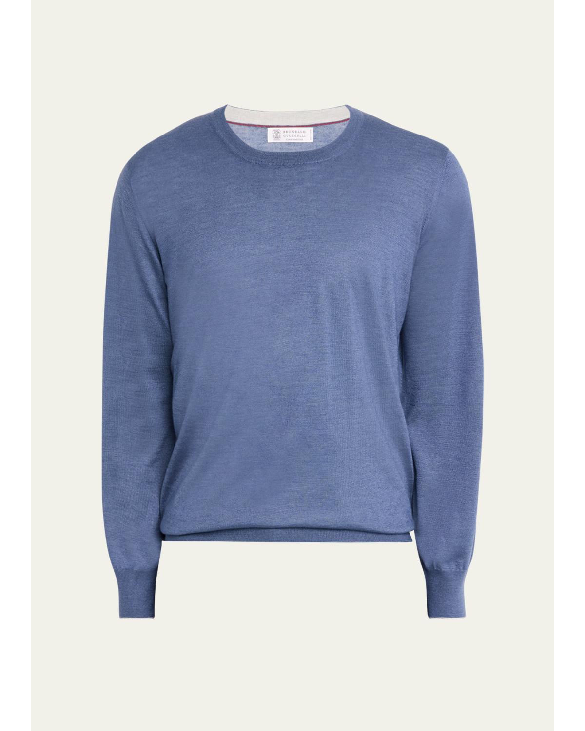 Men'S Cashmere Knit Crewneck Sweater